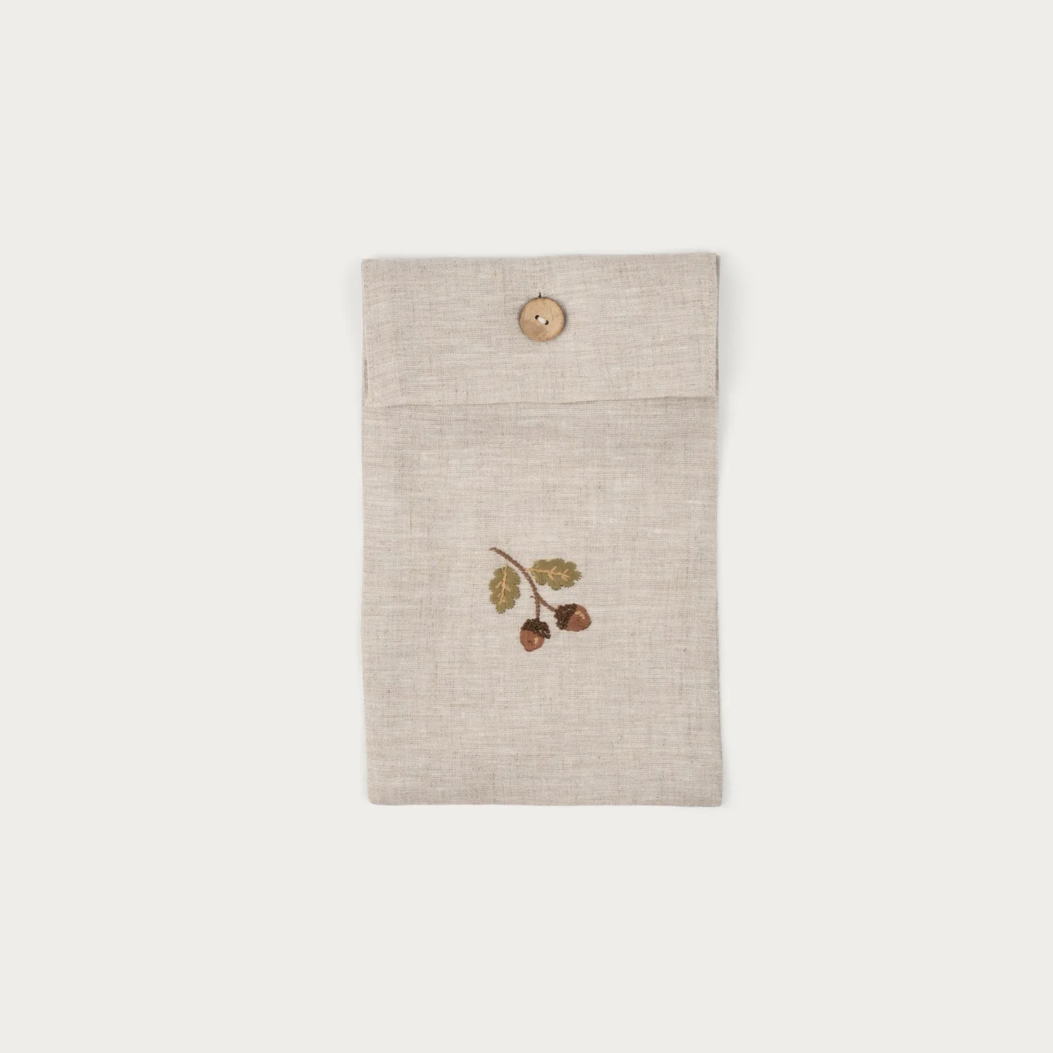 Acorn Embroidered Linen Napkins, Set of 4 - Image 5