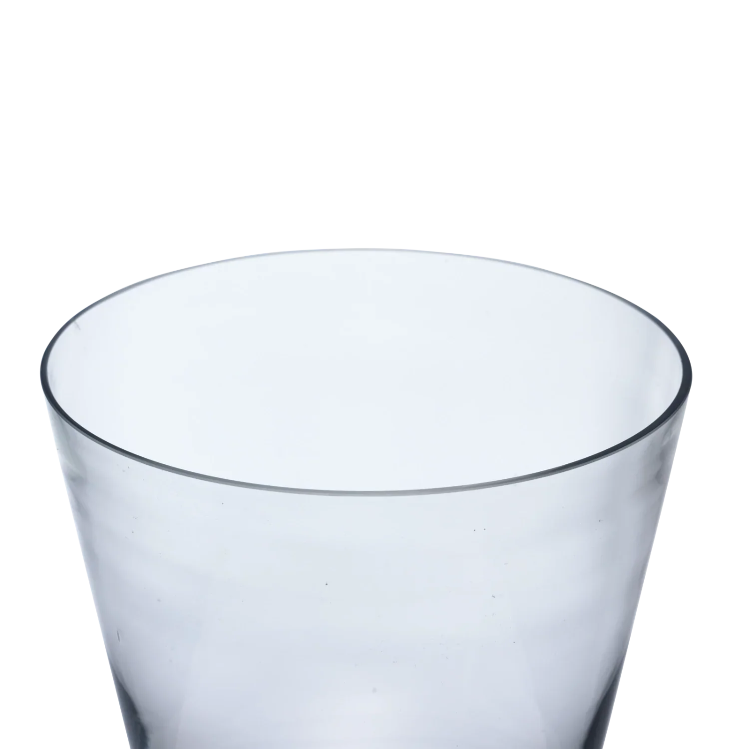 Alderney Conical Hurricane Glass Vase, Medium - Image 3