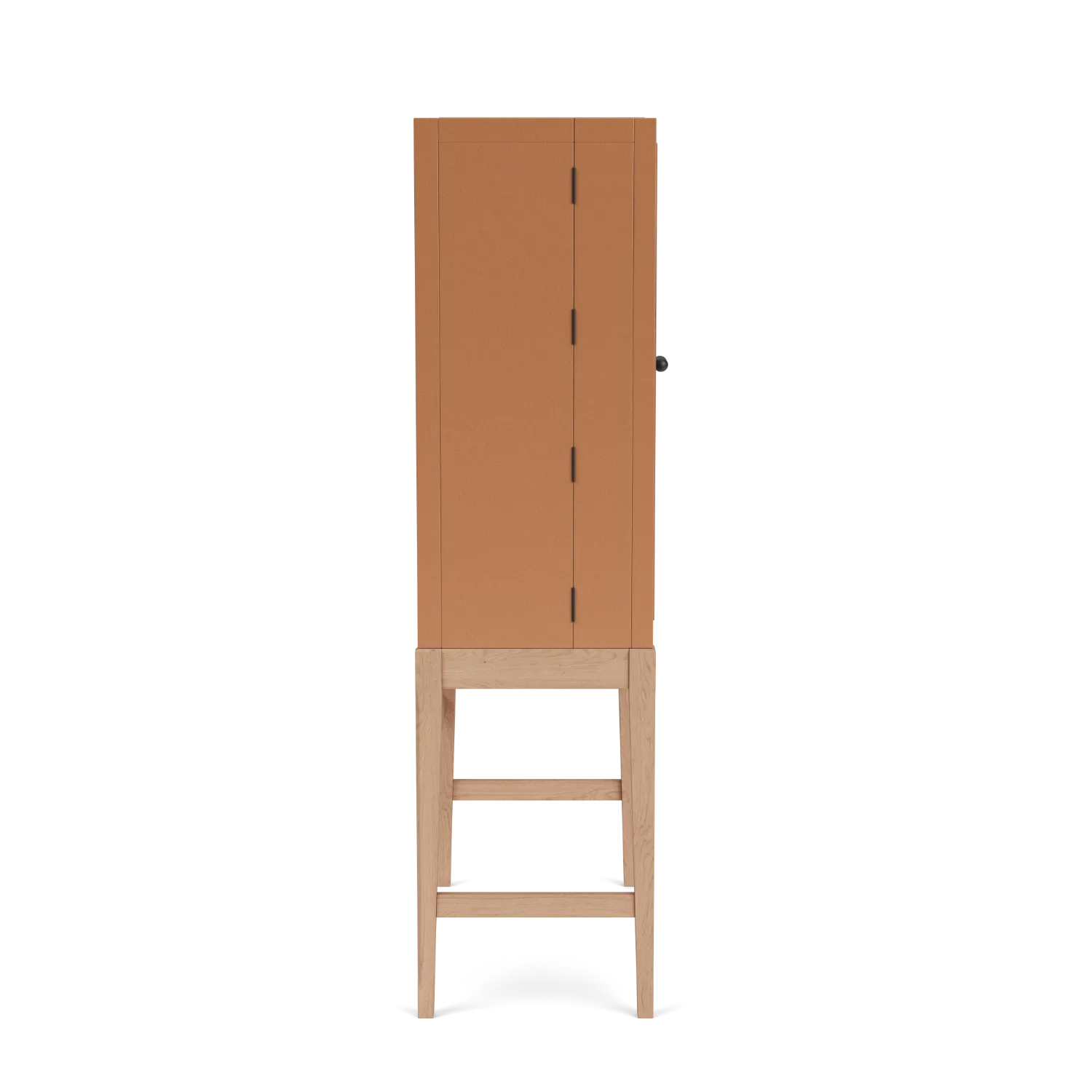Renewed - Ardingly Cabinet with Oak Base, Burnt Sienna - Image 3