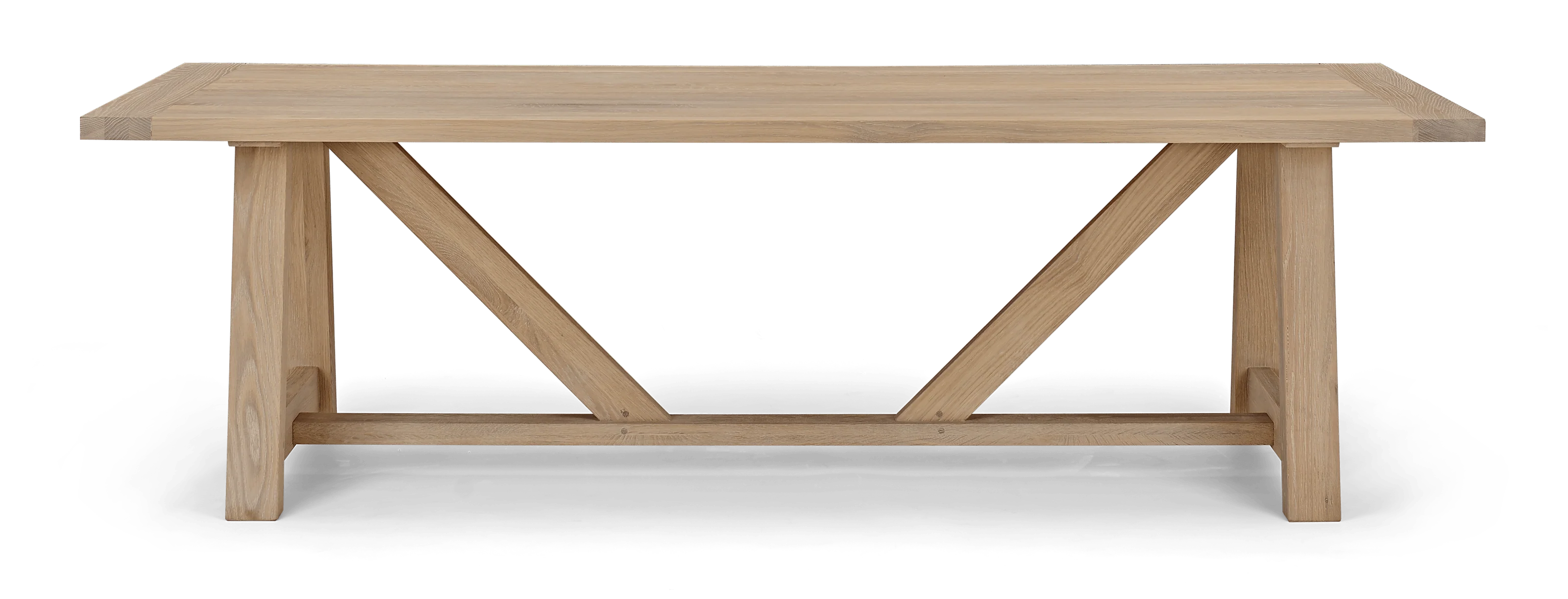 Arundel 8 Seater Oak Dining Table - Image 4