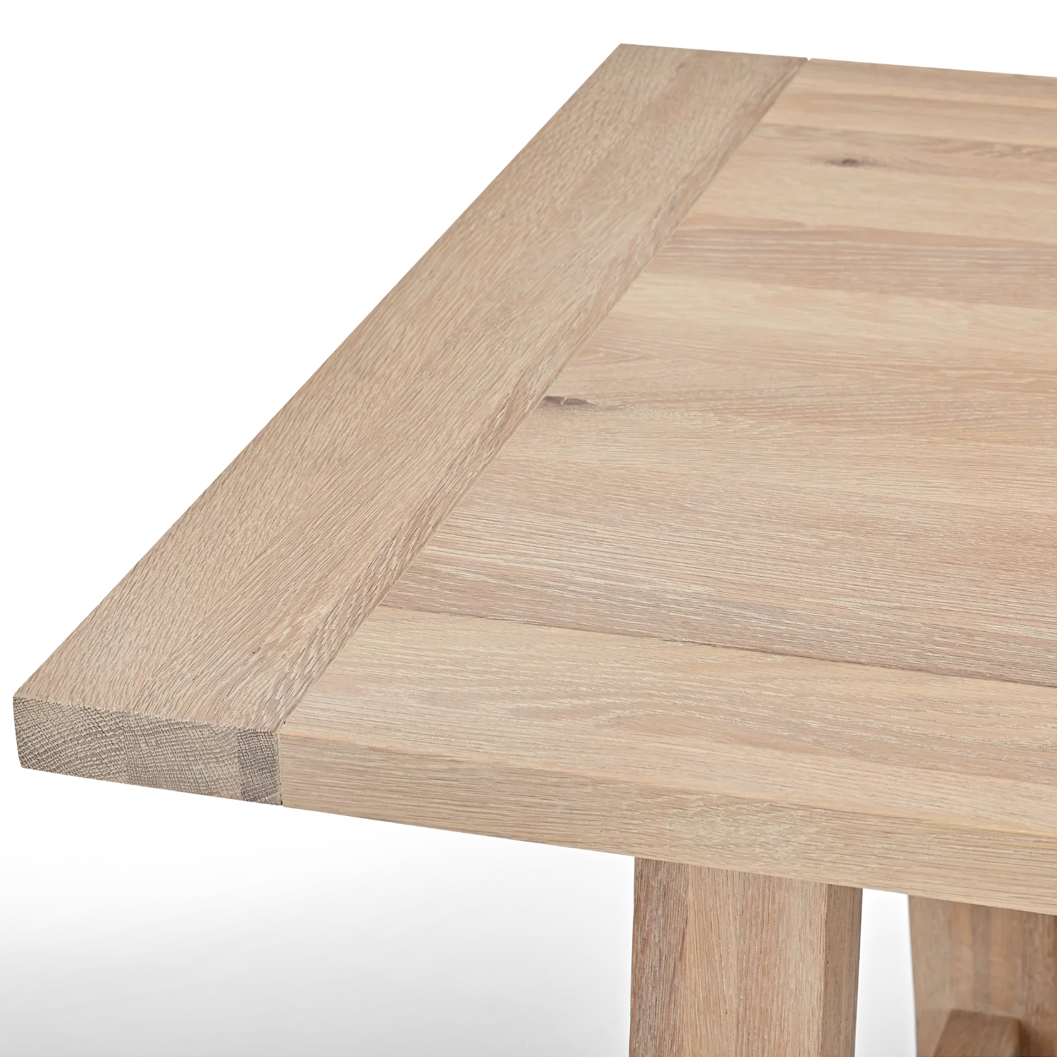 Arundel 6 Seater Oak Dining Table - Image 4