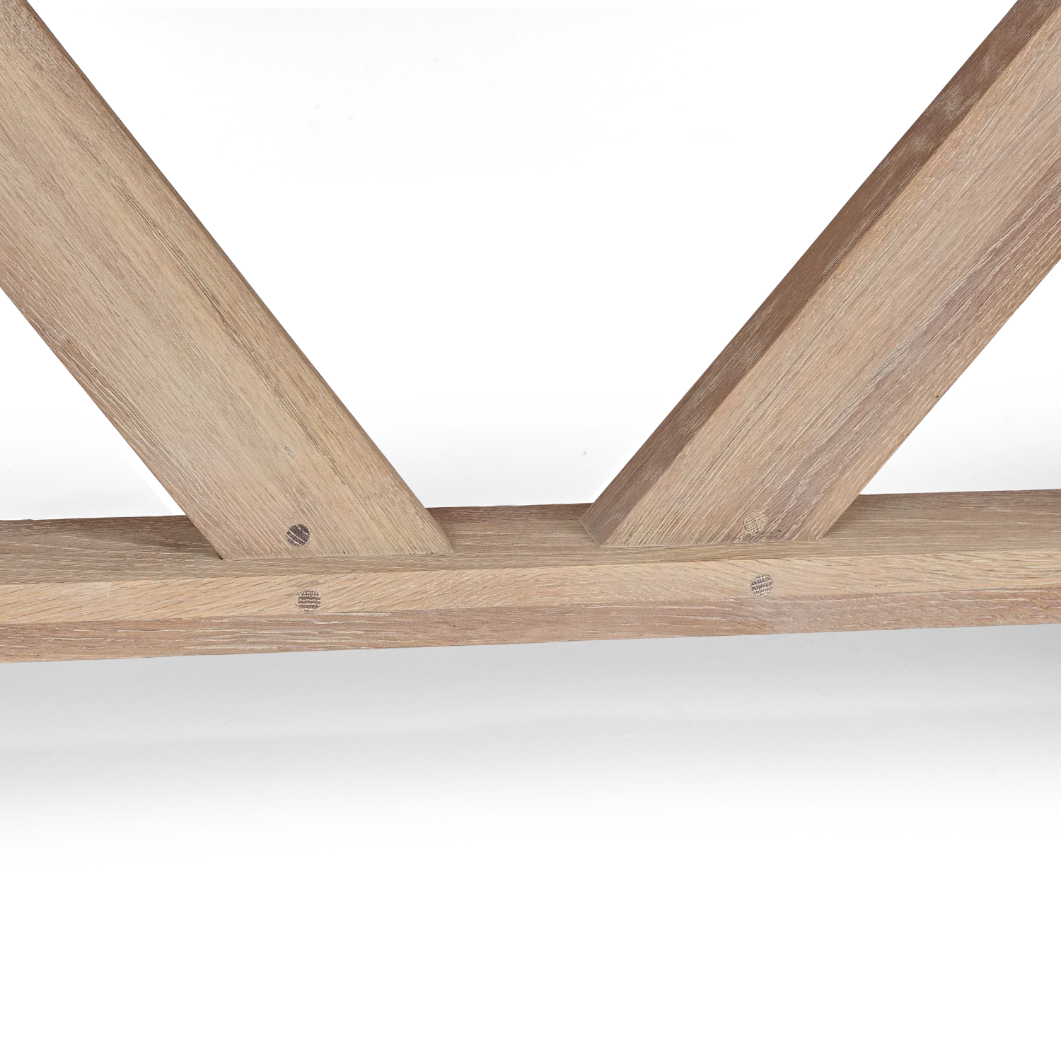 Arundel 6 Seater Oak Dining Table - Image 7