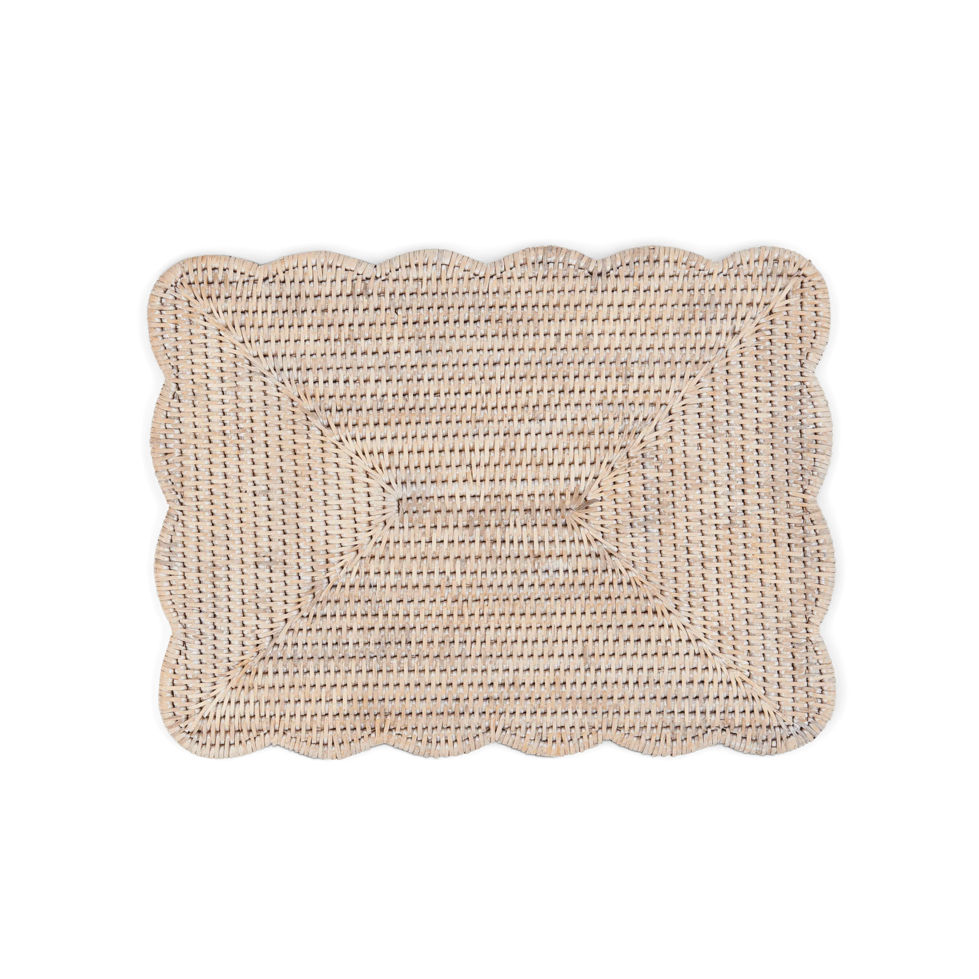 Ashcroft Scalloped Placemat Rectangular - Set of 6 - Image 3