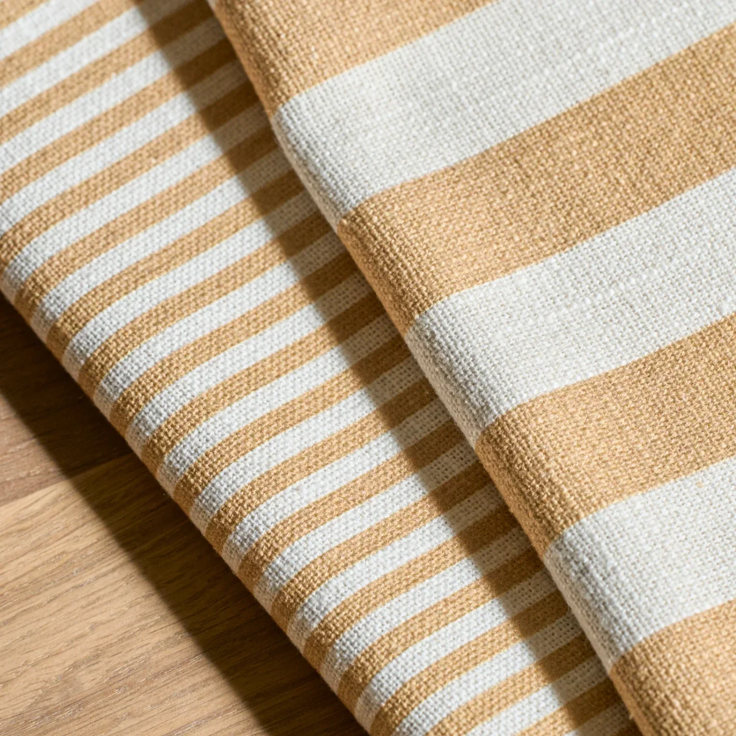 Aster Saffron Striped Tea Towels, Set of 2 - Image 2