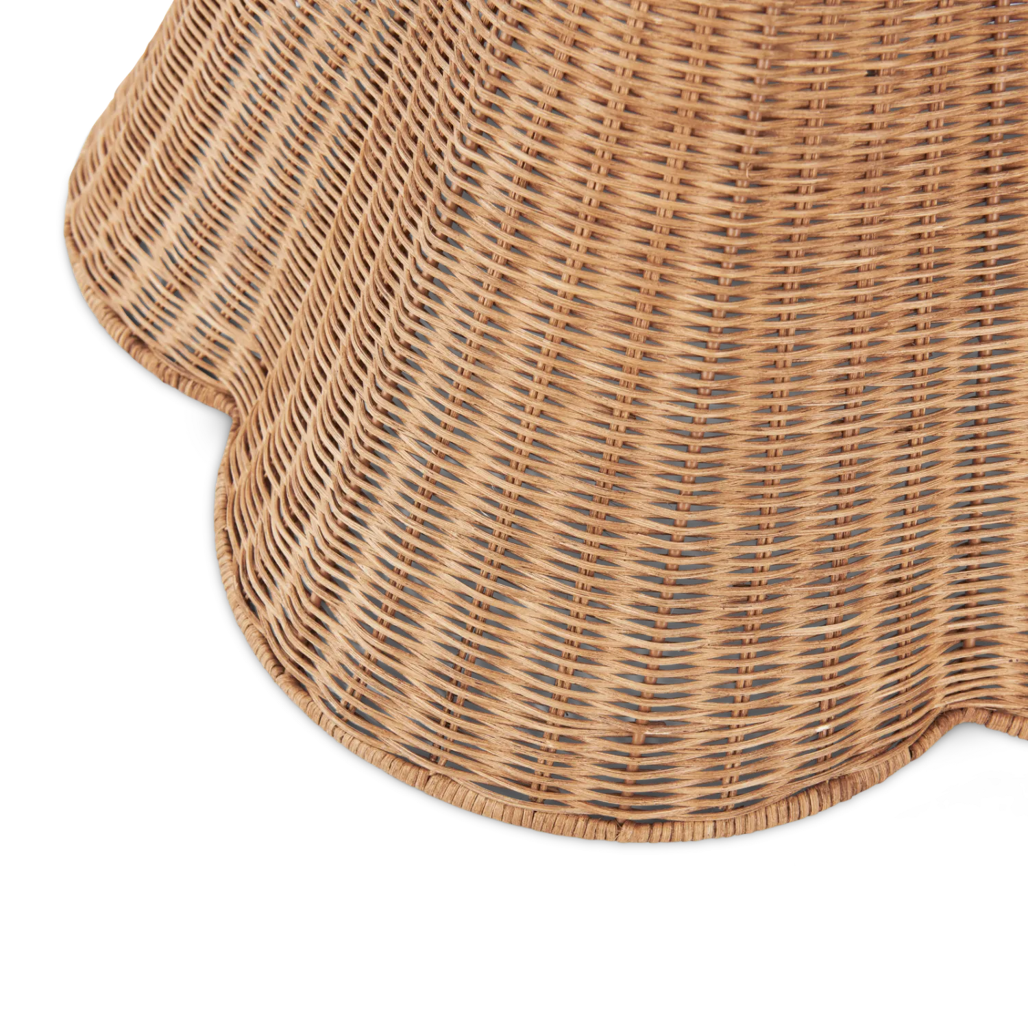 Athena Rattan Scallop Tapered Lampshade - Image 8