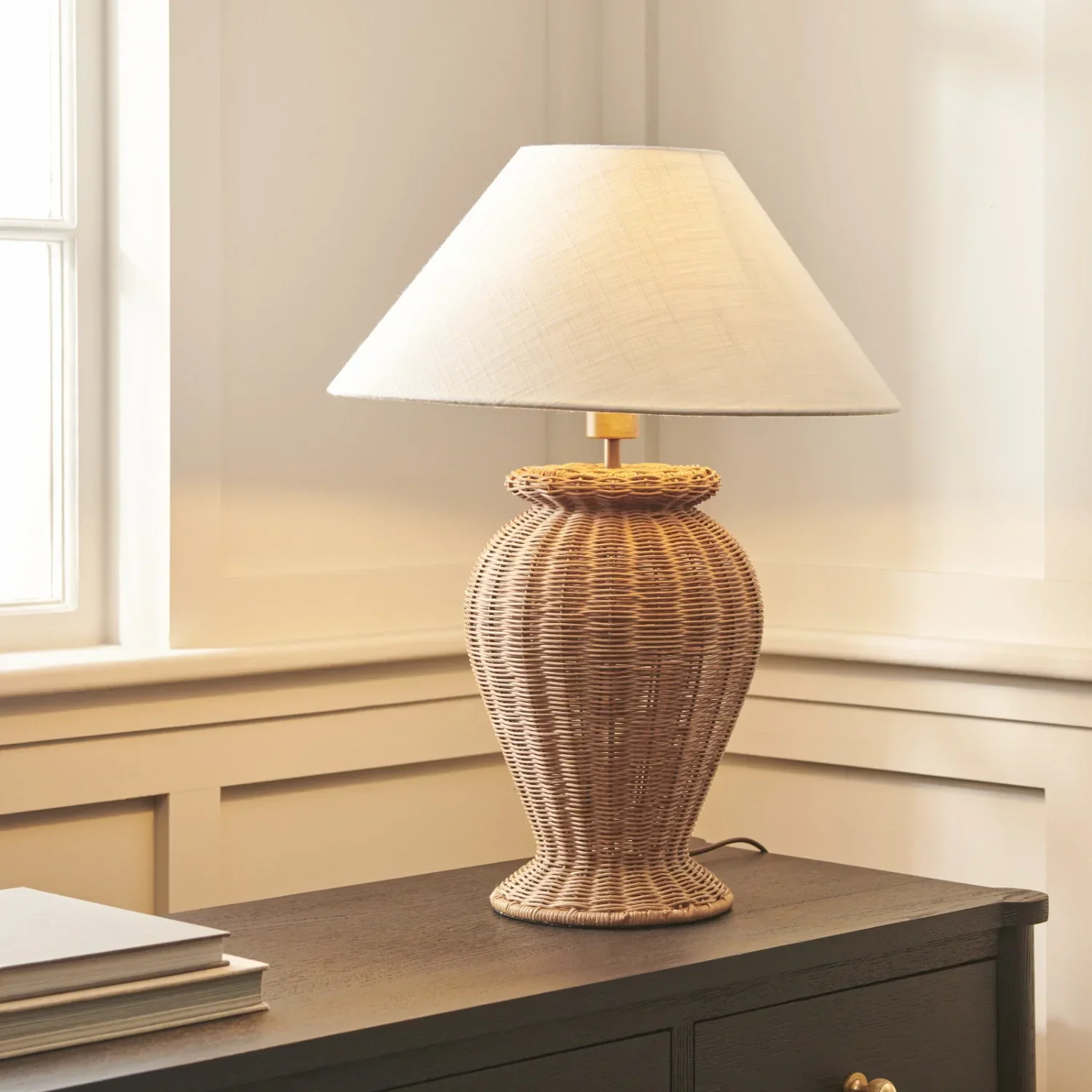 Athena Medium Rattan Table Lamp - Image 10