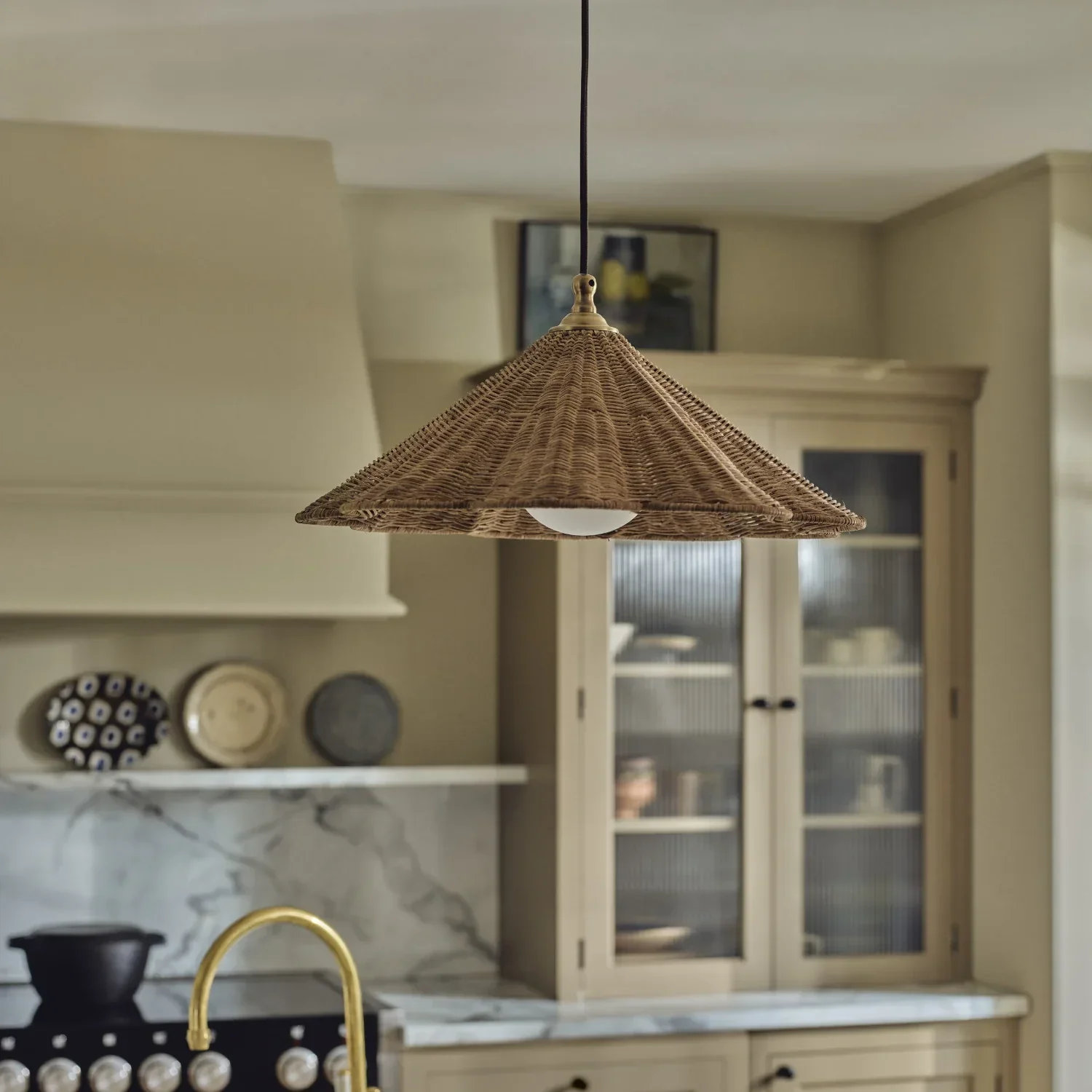 Athena Rattan Pendant Light - Image 2