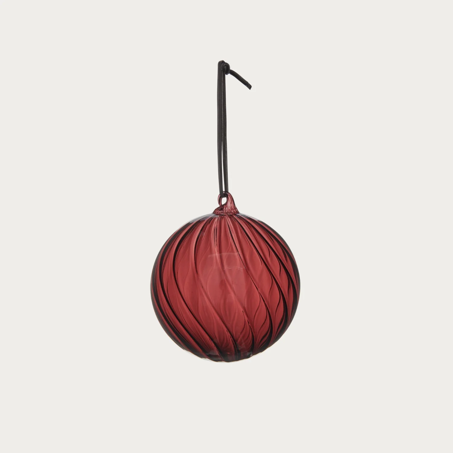 Avery Large Glass Bauble, Merlot - Set of 3 - Image 3