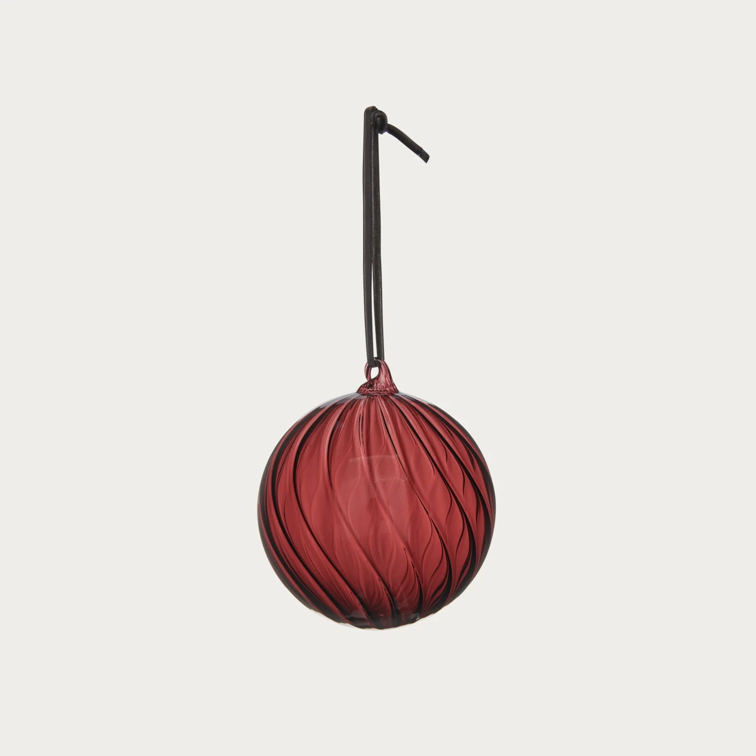 Avery Small Glass Bauble, Merlot - Set of 6 - Image 3