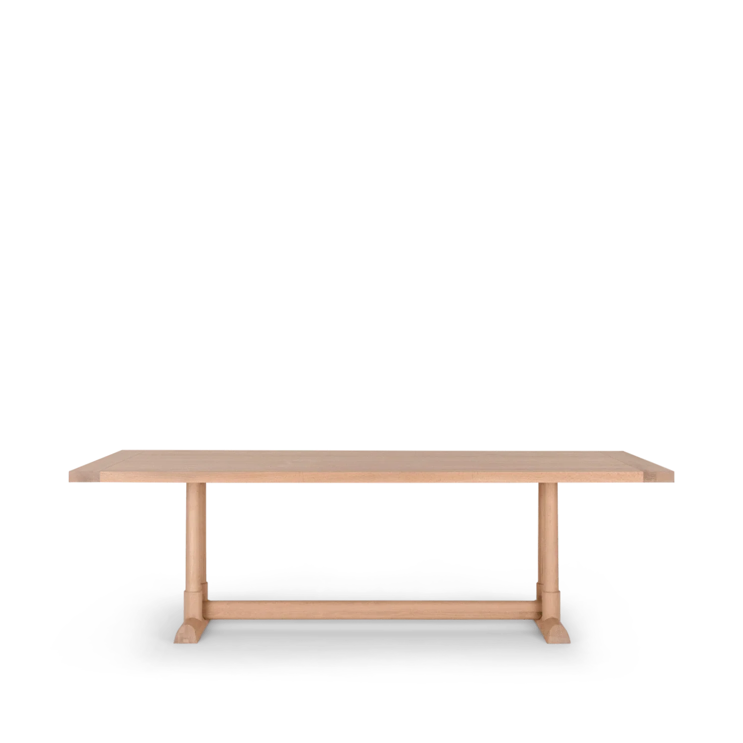Battersea 8 Seater Oak Dining Table - Image 6