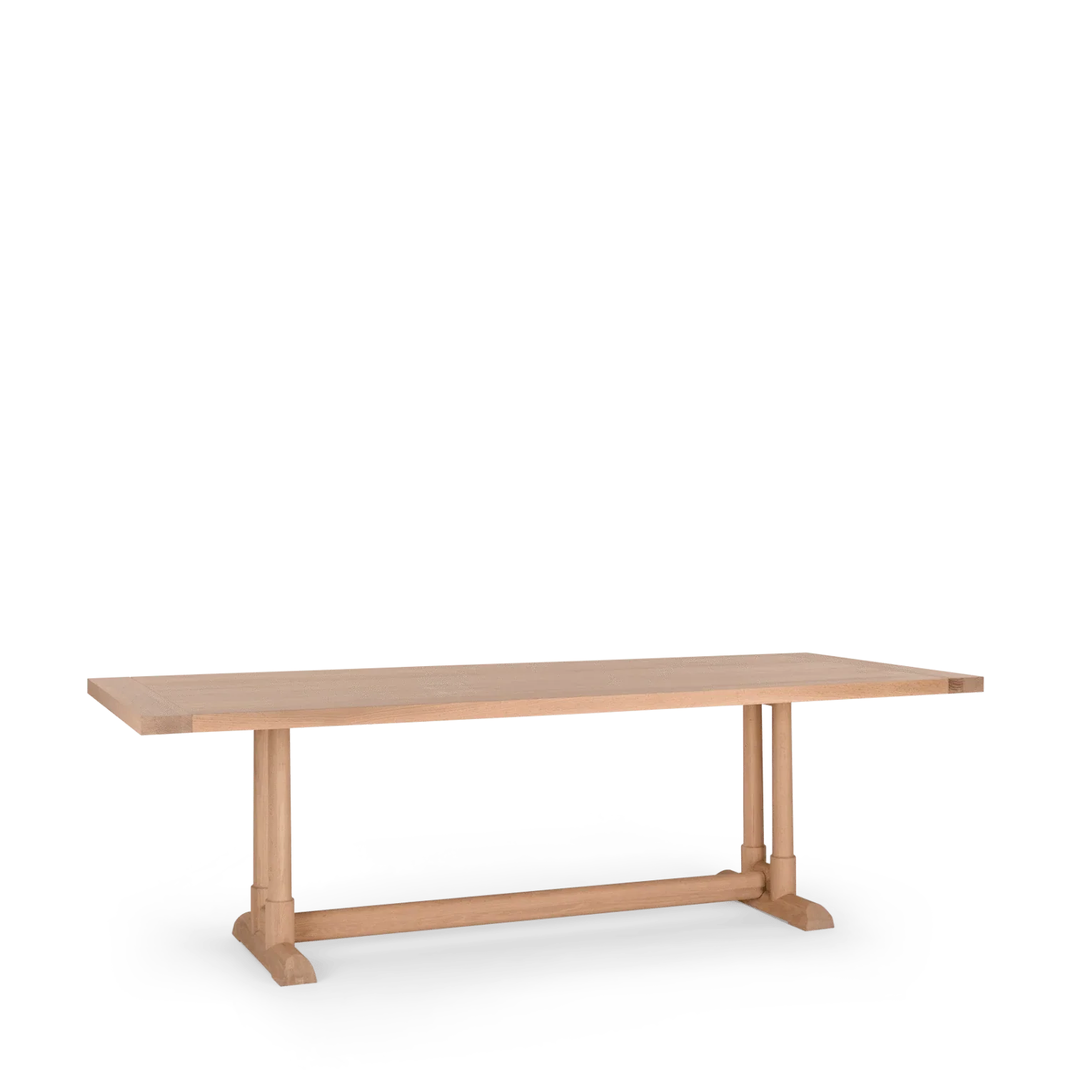 Battersea 8 Seater Oak Dining Table - Image 7