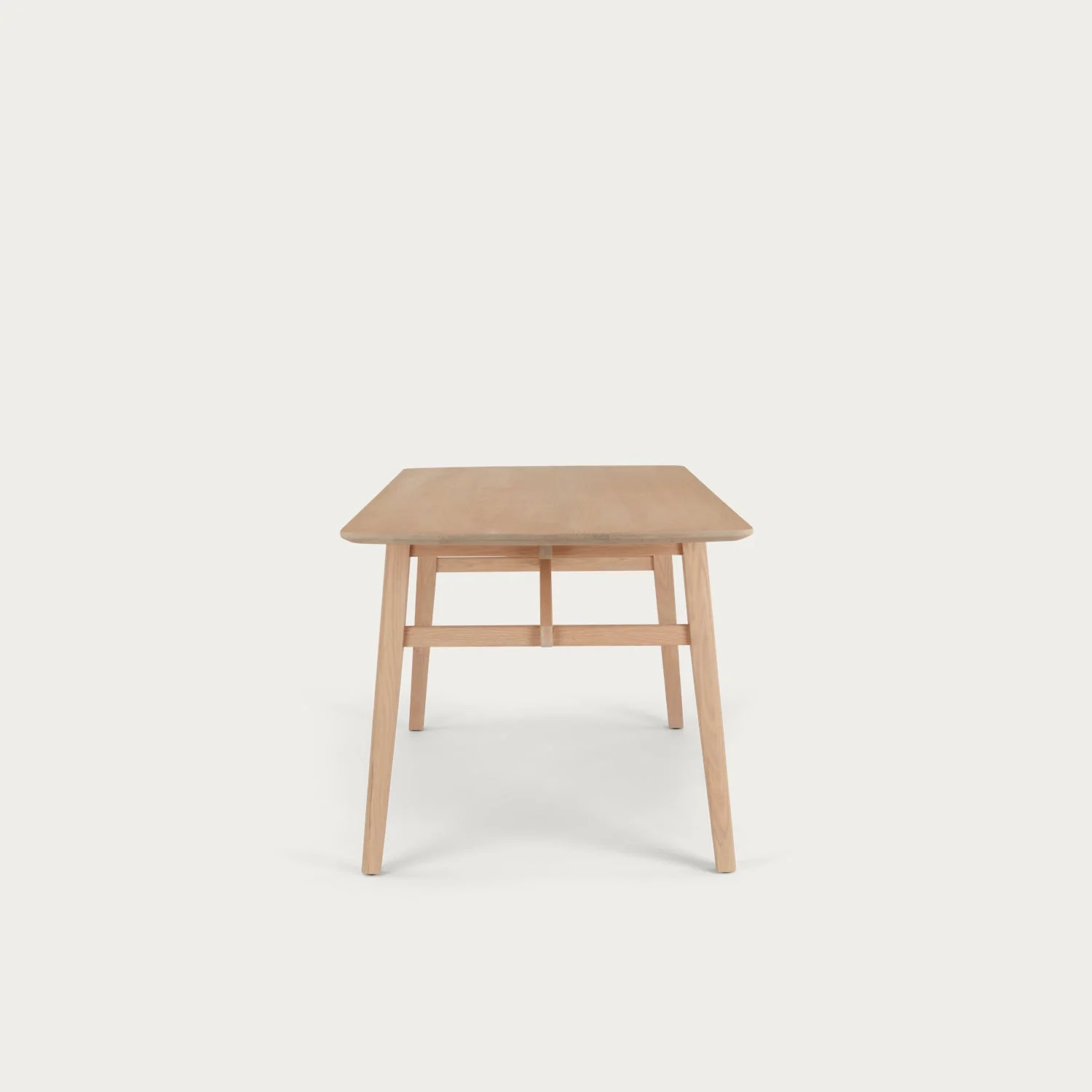 Borough 6 Seater Oak Dining Table - Image 7
