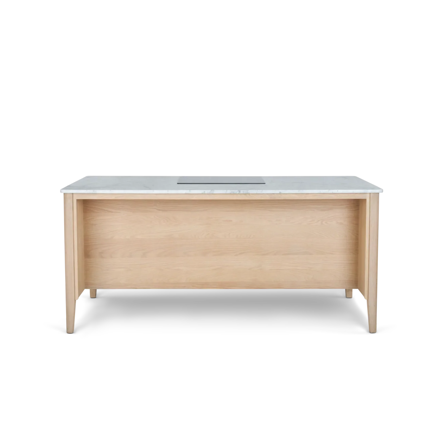 Borough Freestanding Oak Cooking Island with Marble Top - Image 15