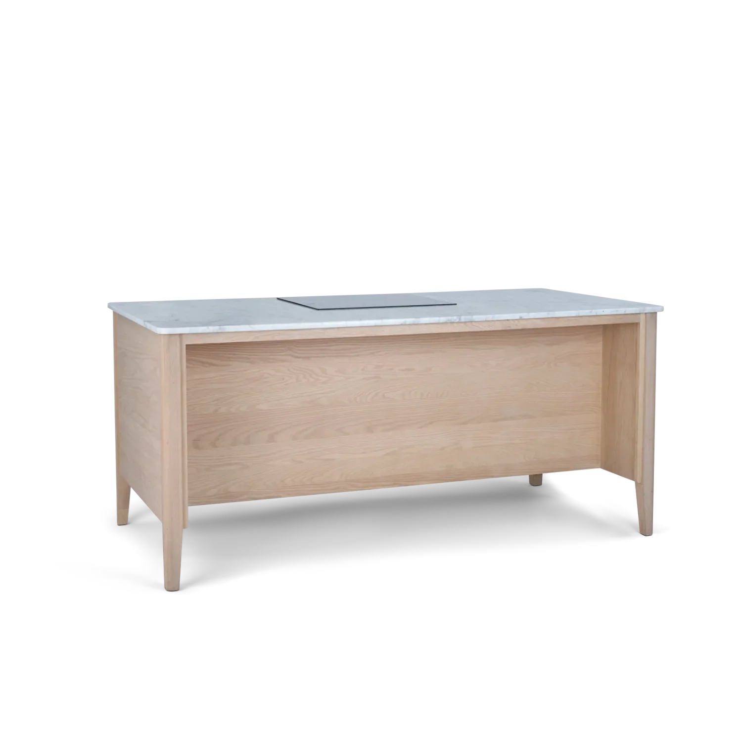 Borough Freestanding Oak Cooking Island with Marble Top - Image 16