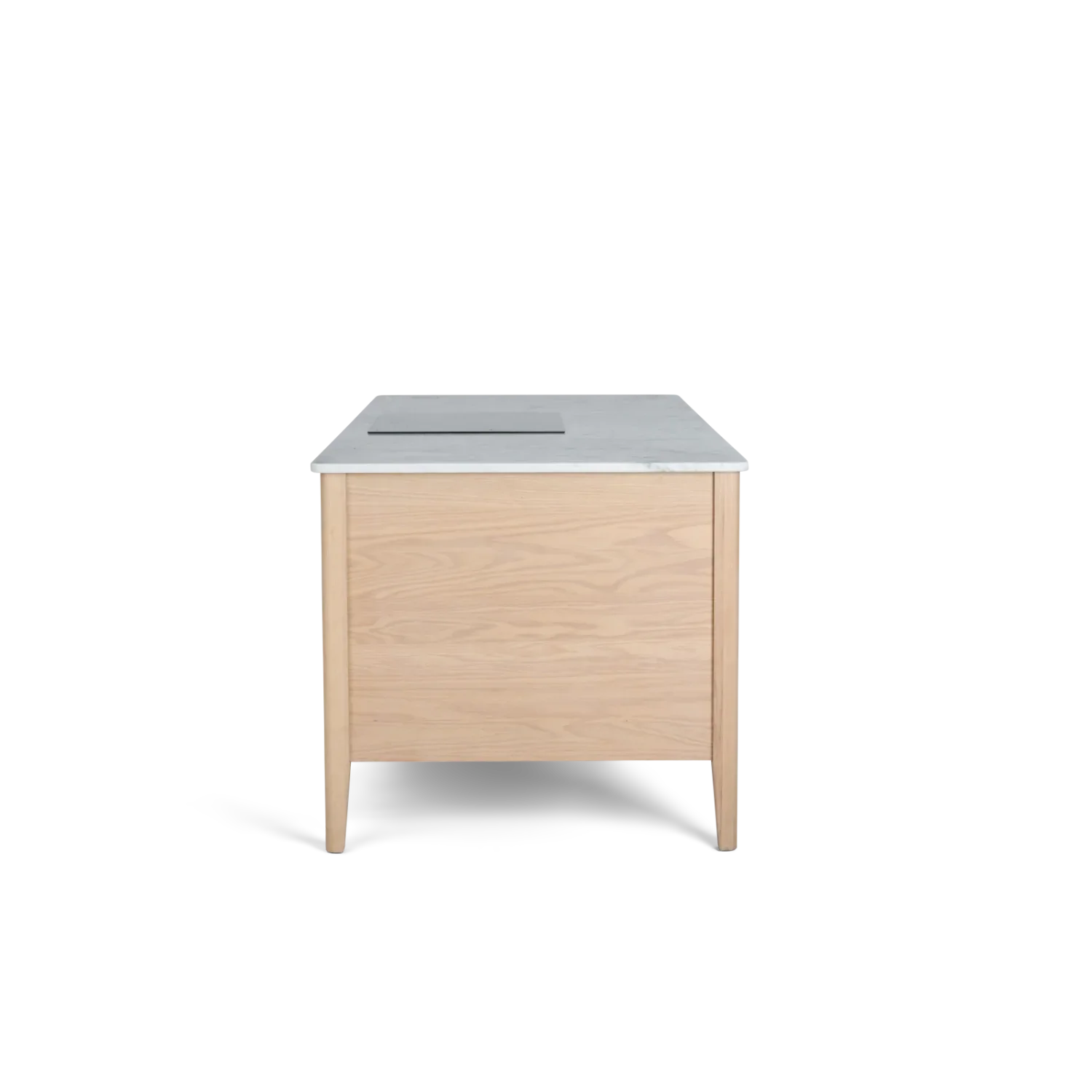 Borough Freestanding Oak Cooking Island with Marble Top - Image 17
