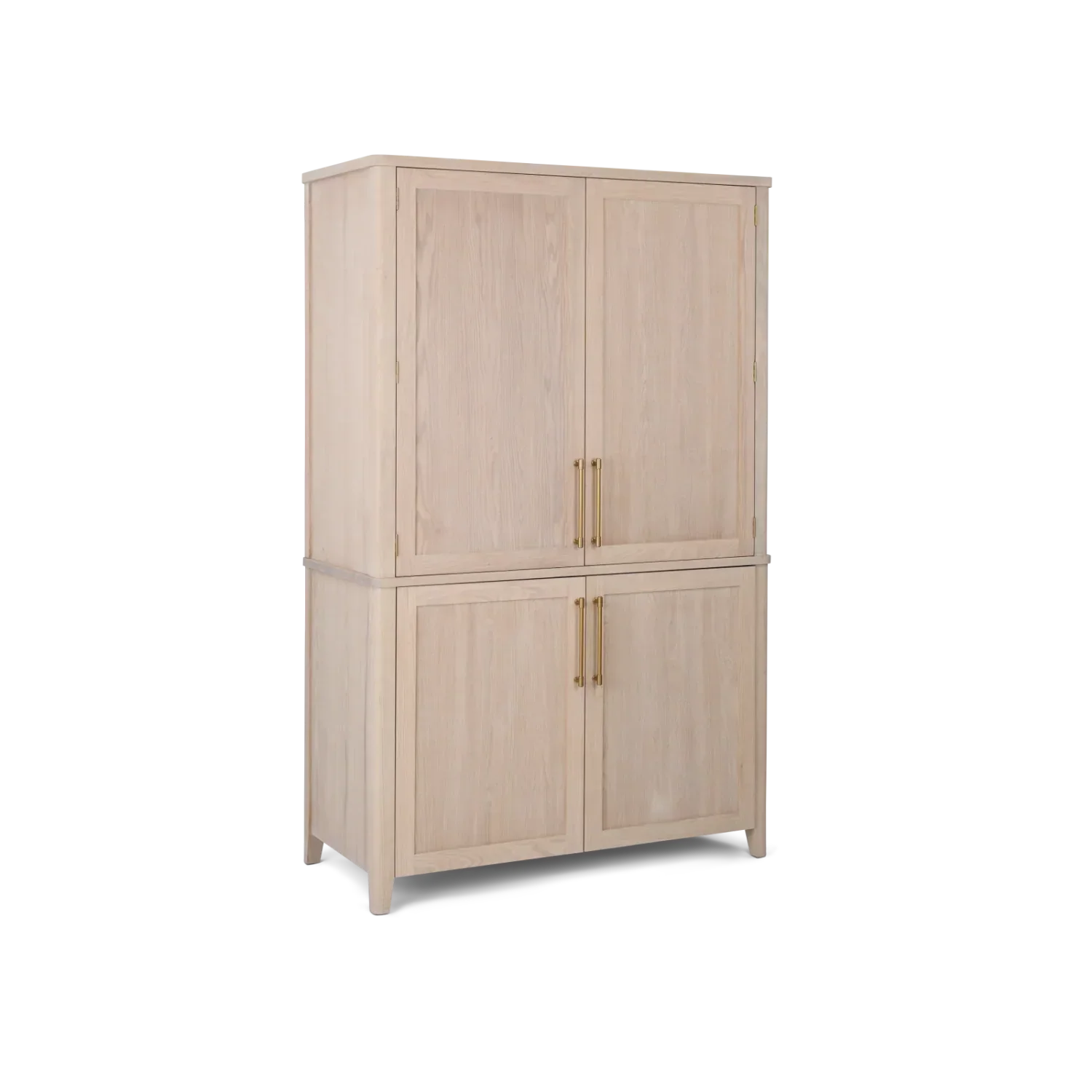 Borough Freestanding Oak Double Kitchen Larder with Marble insert - Image 12