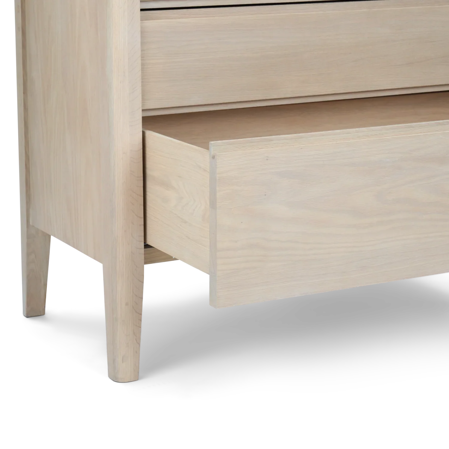 Borough Freestanding Oak Pan Drawer with Marble Top - Image 10