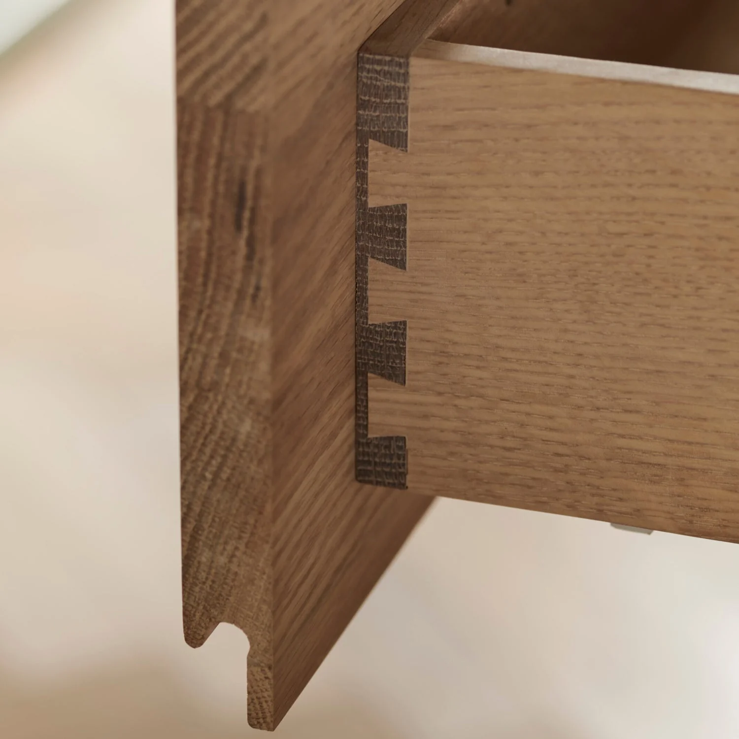 Borough Freestanding Oak Kitchen Island with Marble Top - Image 4