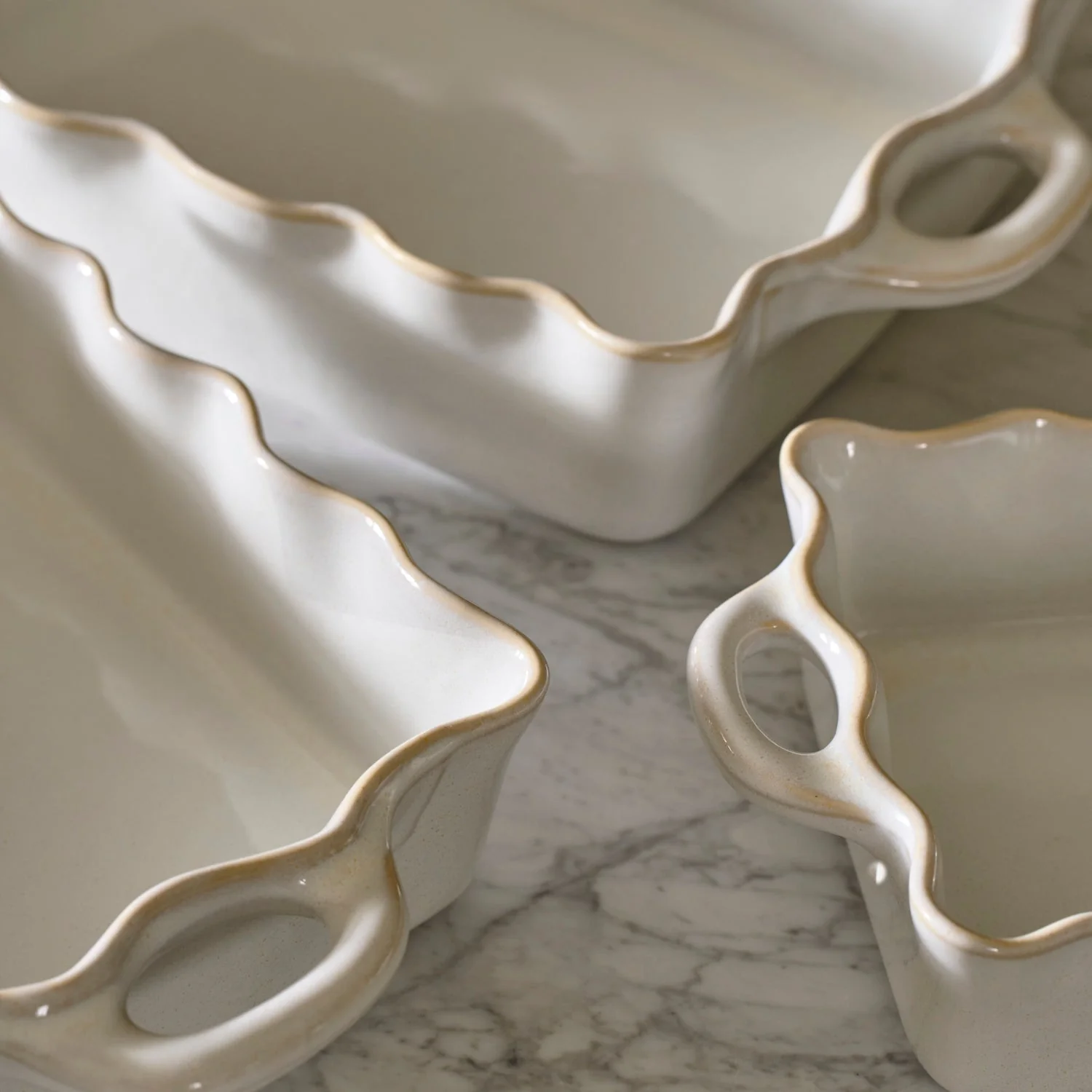 Bramley Stoneware Baking Dish, White - Image 3