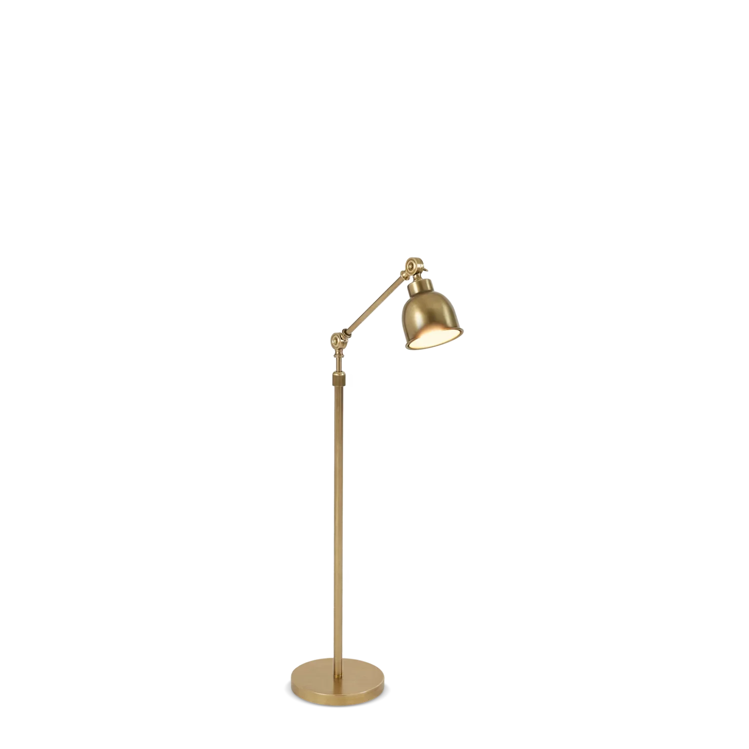 Brompton Antique Brass Reading Floor Lamp - Image 5