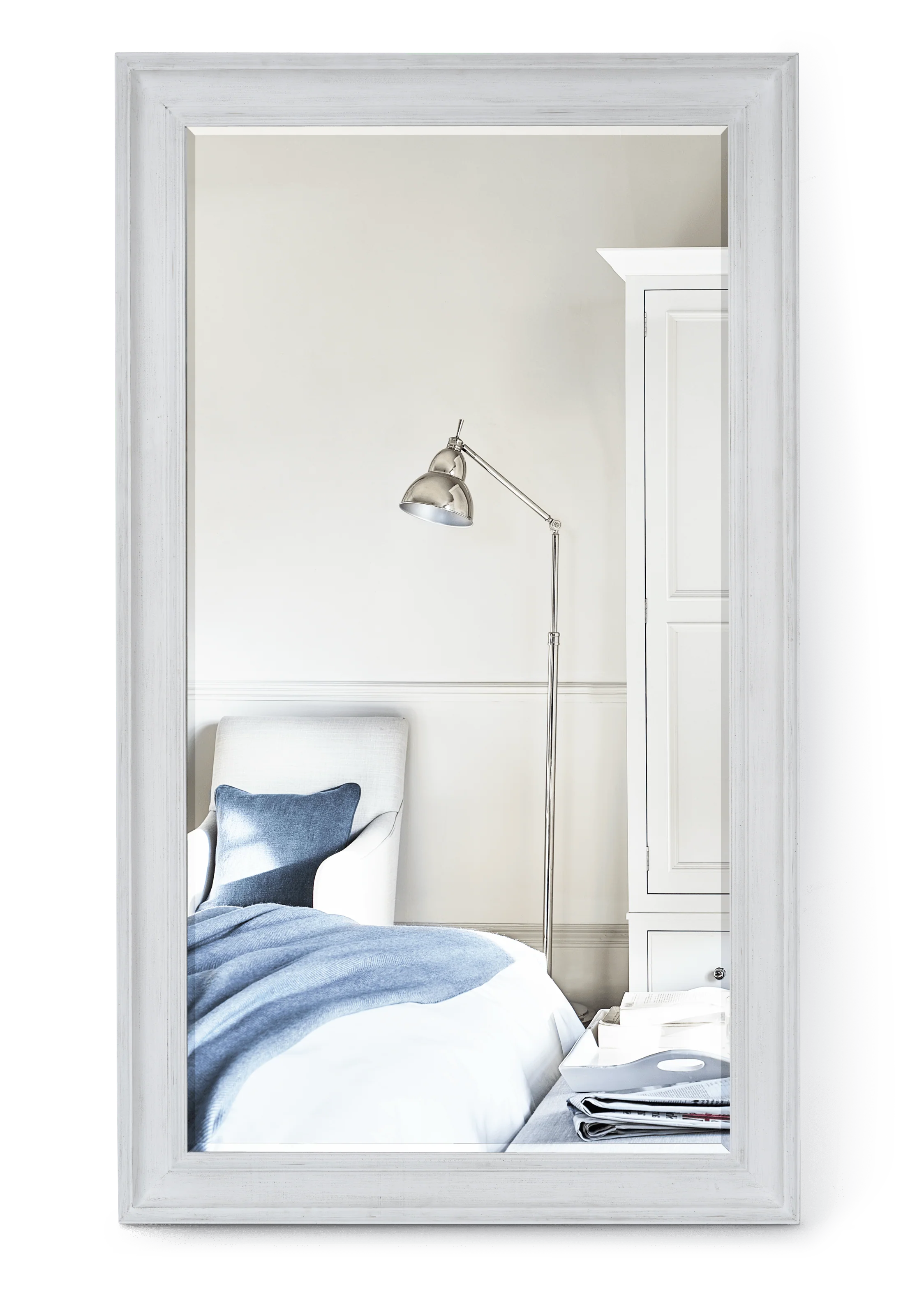 Buckingham Rectangular 205x120cm Mirror, Off White