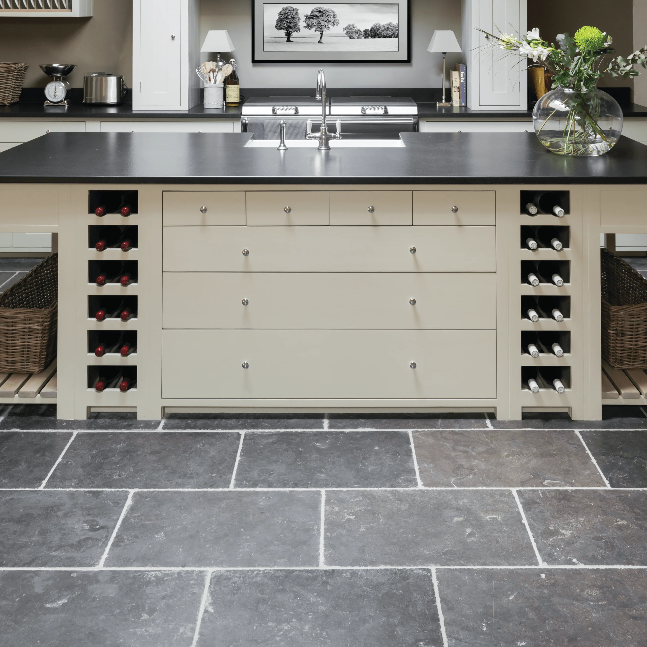 Buxton Limestone Flooring Tile, River Grey - Image 3