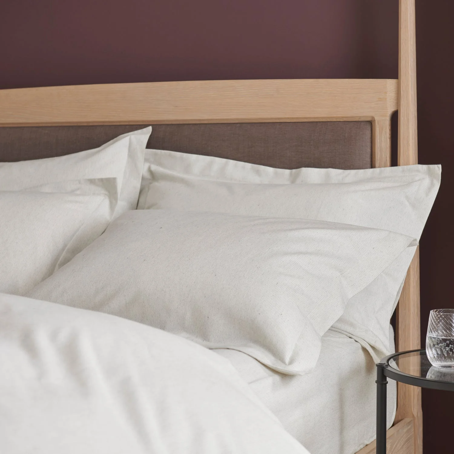 Calie Oxford Pillow Case , Set of 2, Off White - Image 2