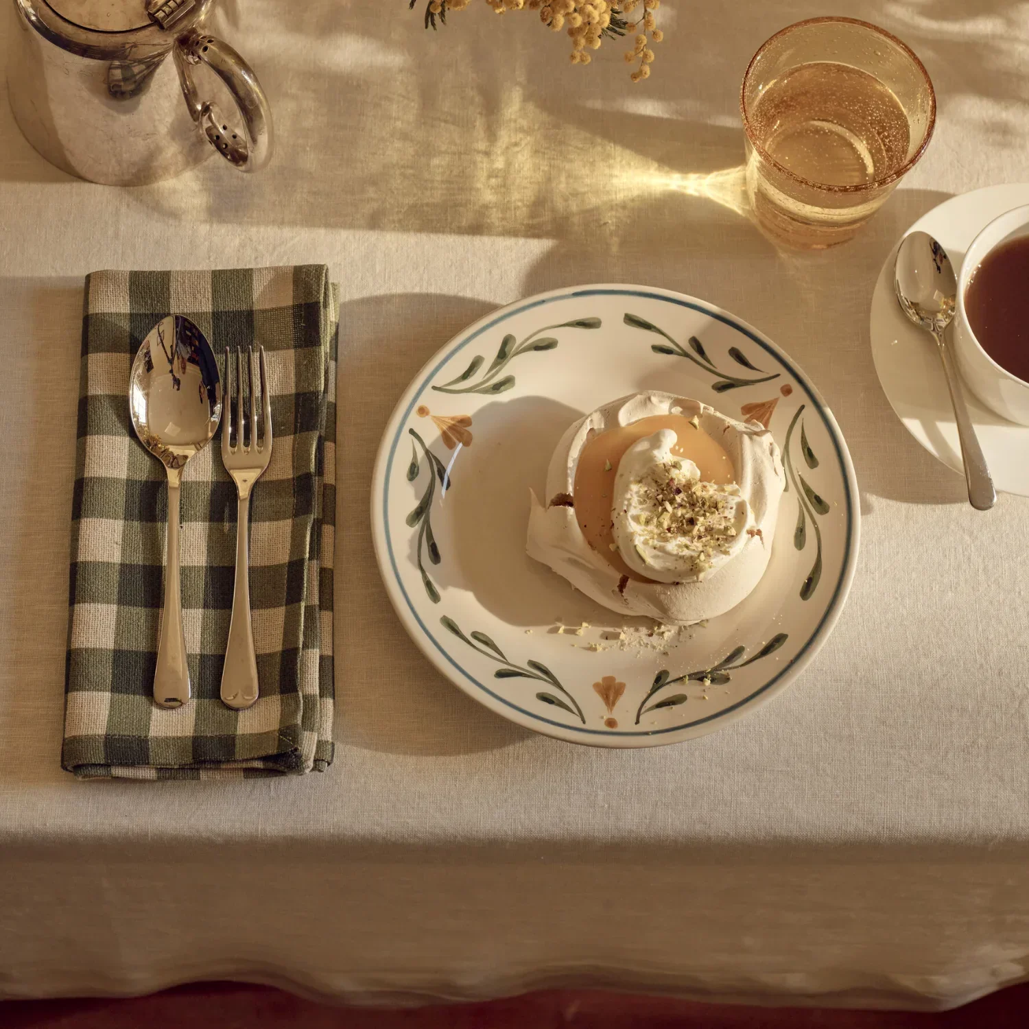 Callington Green Leaf Dessert Plate - Image 3