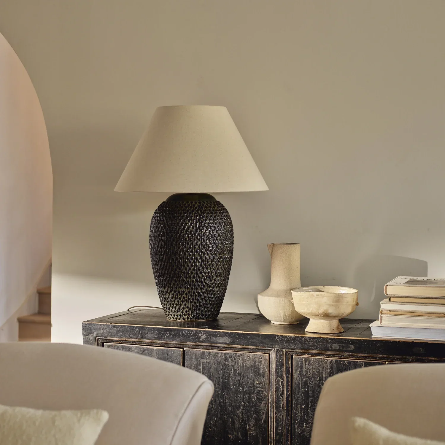 Caspian Large Ceramic Table Lamp - Image 2