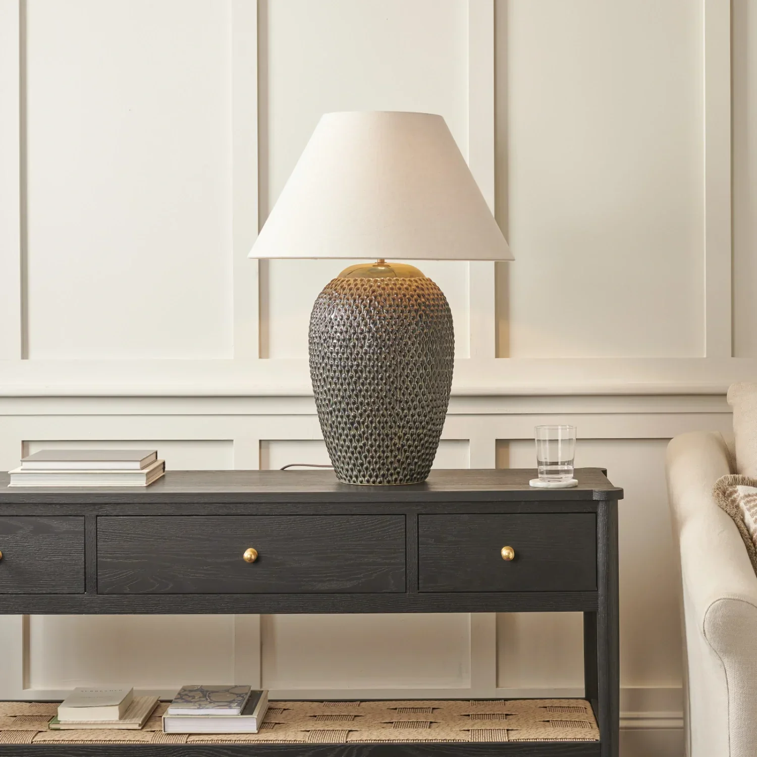 Caspian Large Ceramic Table Lamp - Image 6