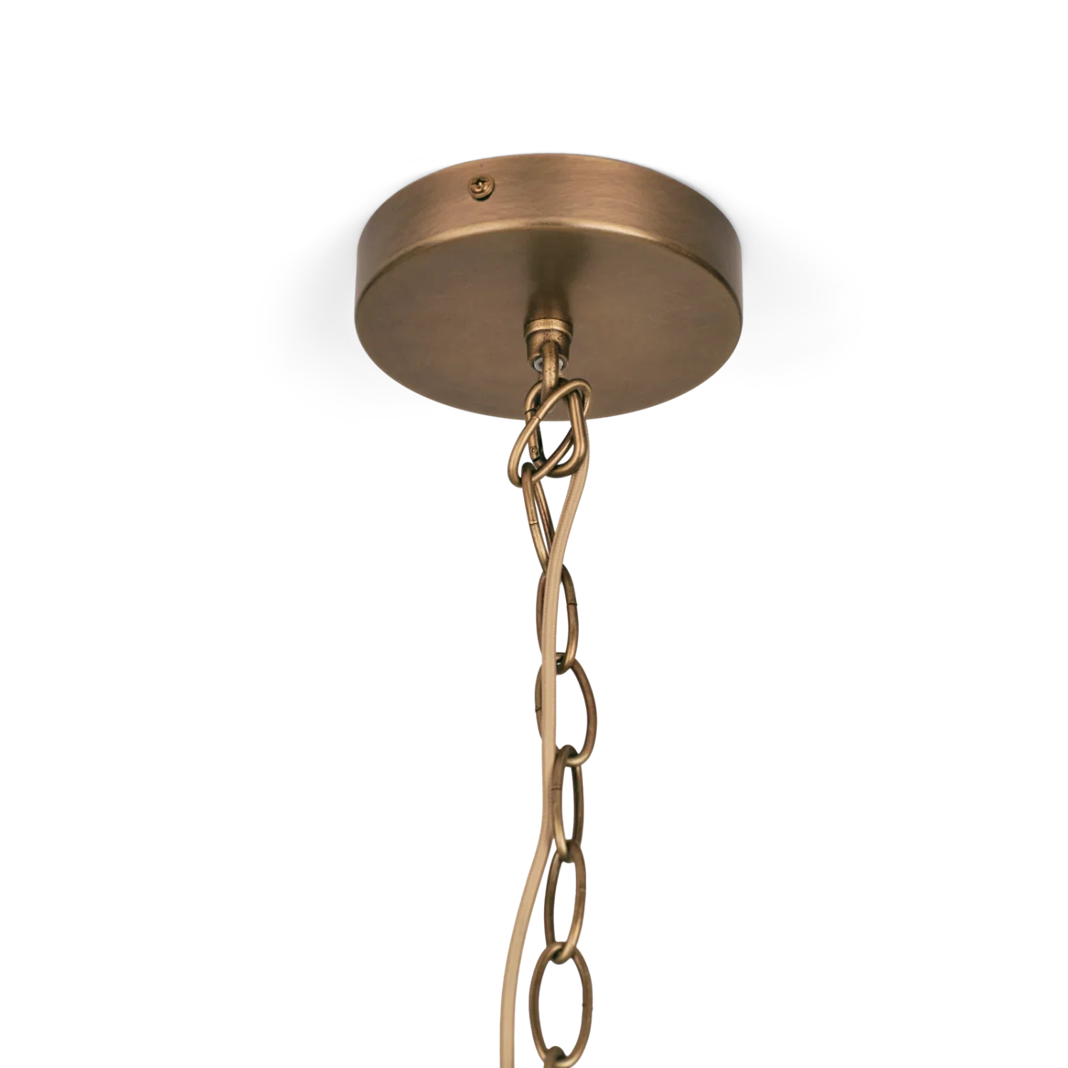 Cecile Large Gathered Linen Pendant Light - Image 6