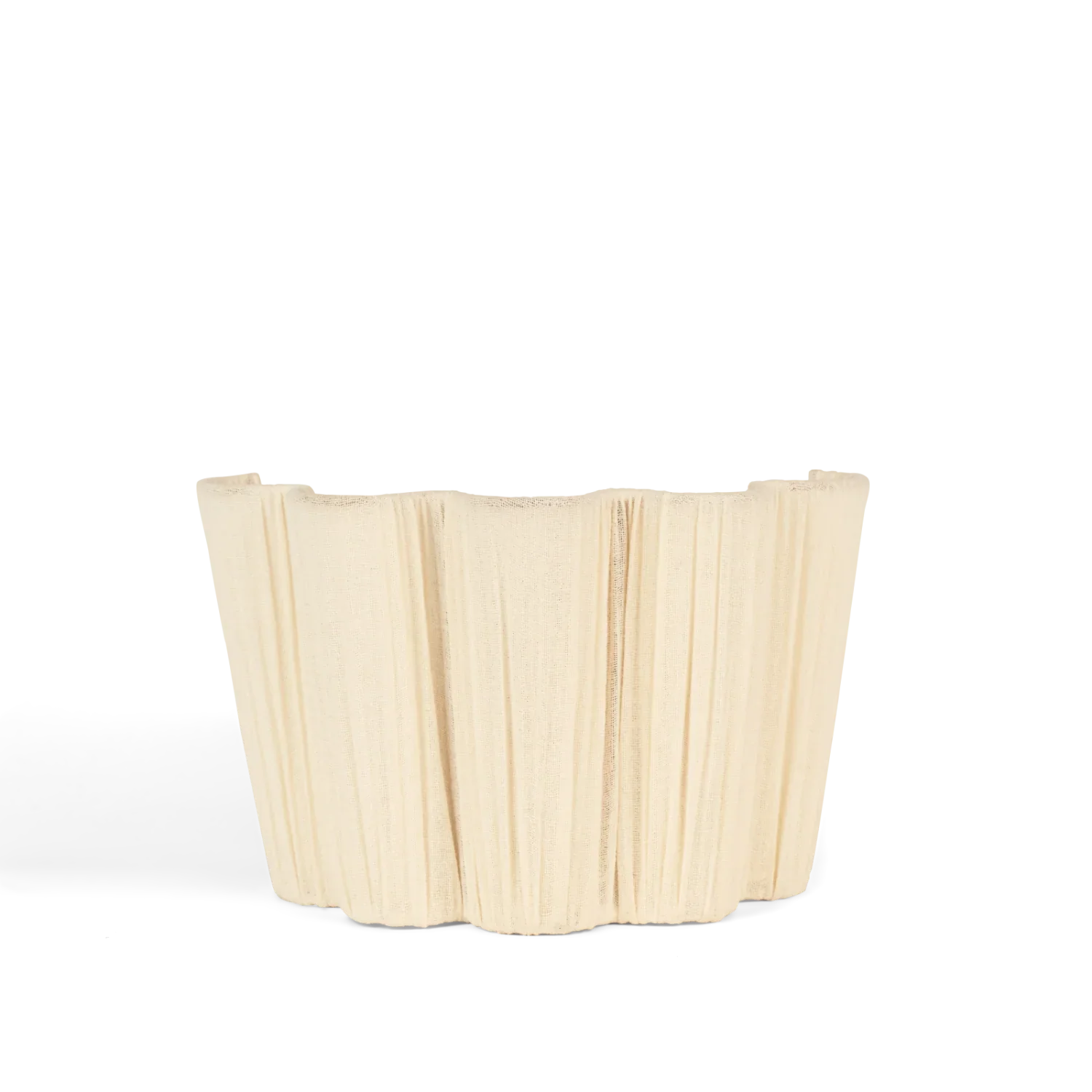 Cecile Gathered Linen Wall Uplighter - Image 4