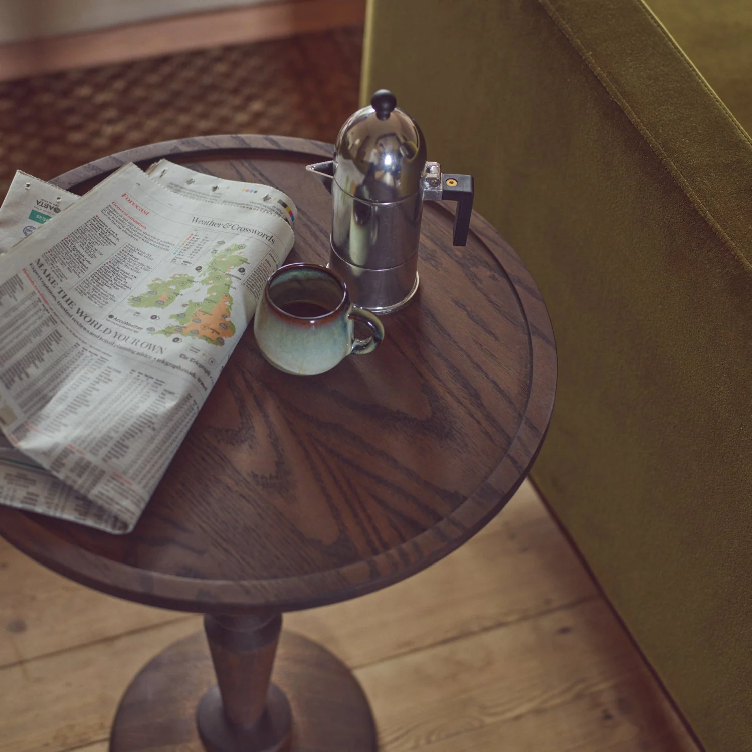 Chalford Oak Side Table, Darkened Oak - Image 2