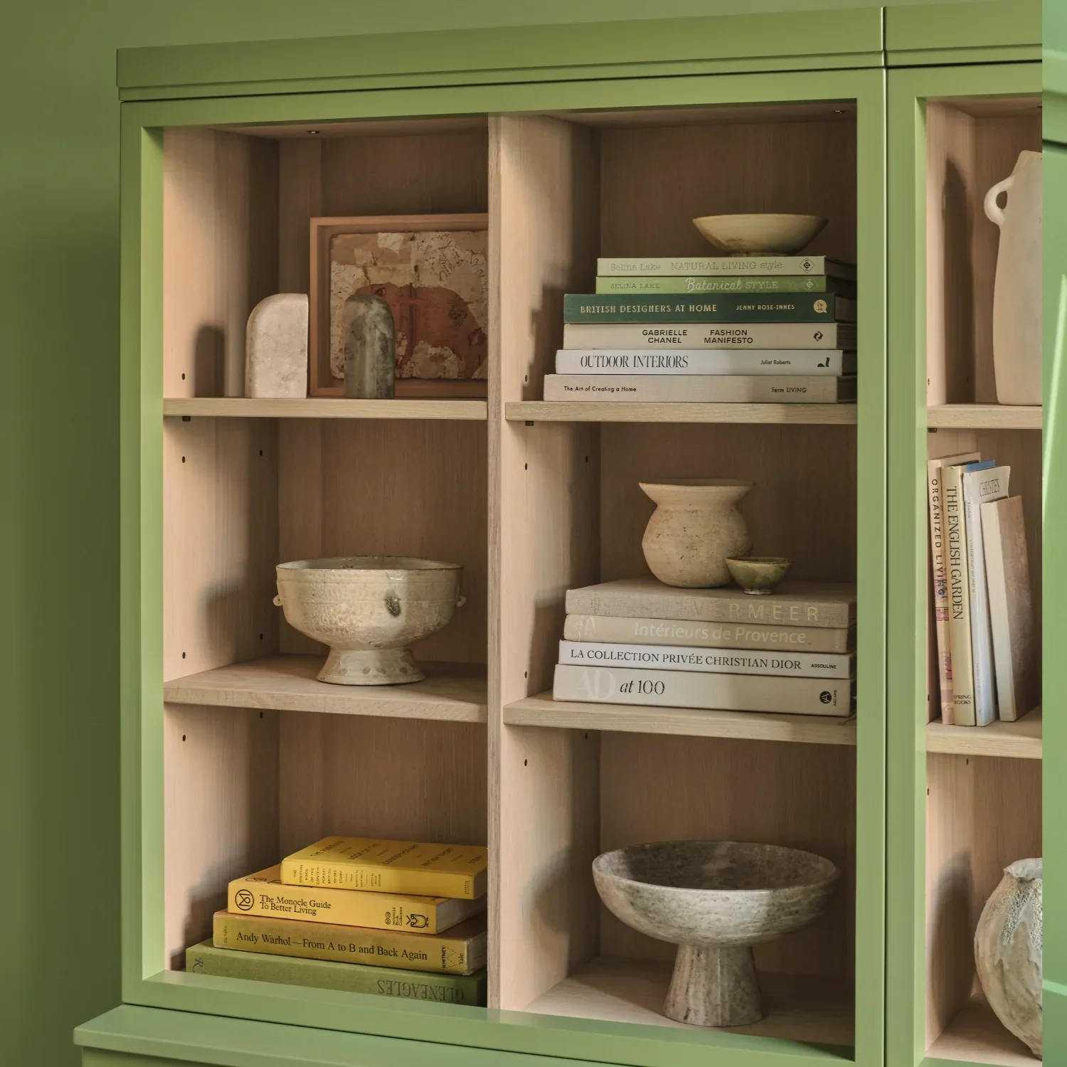 Chawton Double Bookcase with Sliding Doors, Painted - Image 2