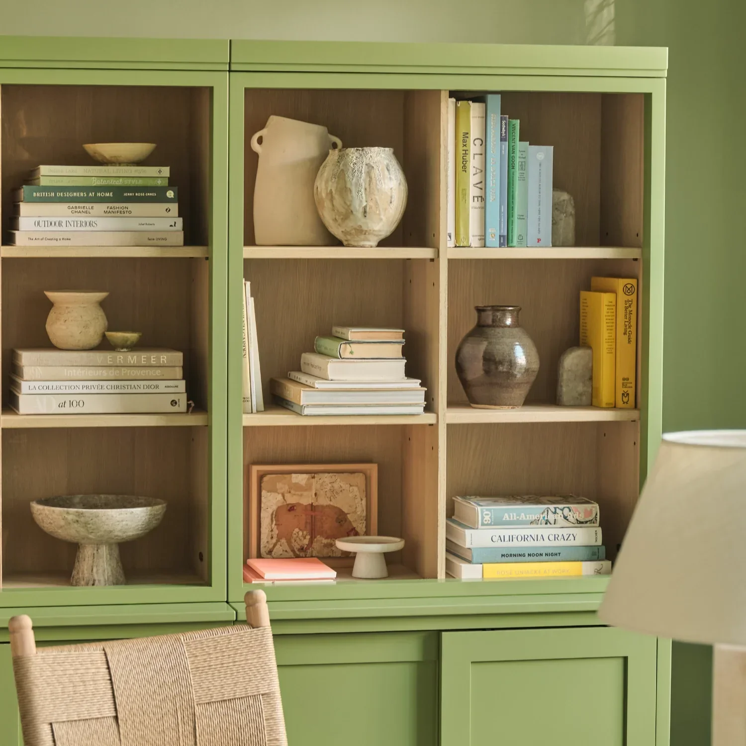 Chawton Double Bookcase with Sliding Doors, Painted - Image 4