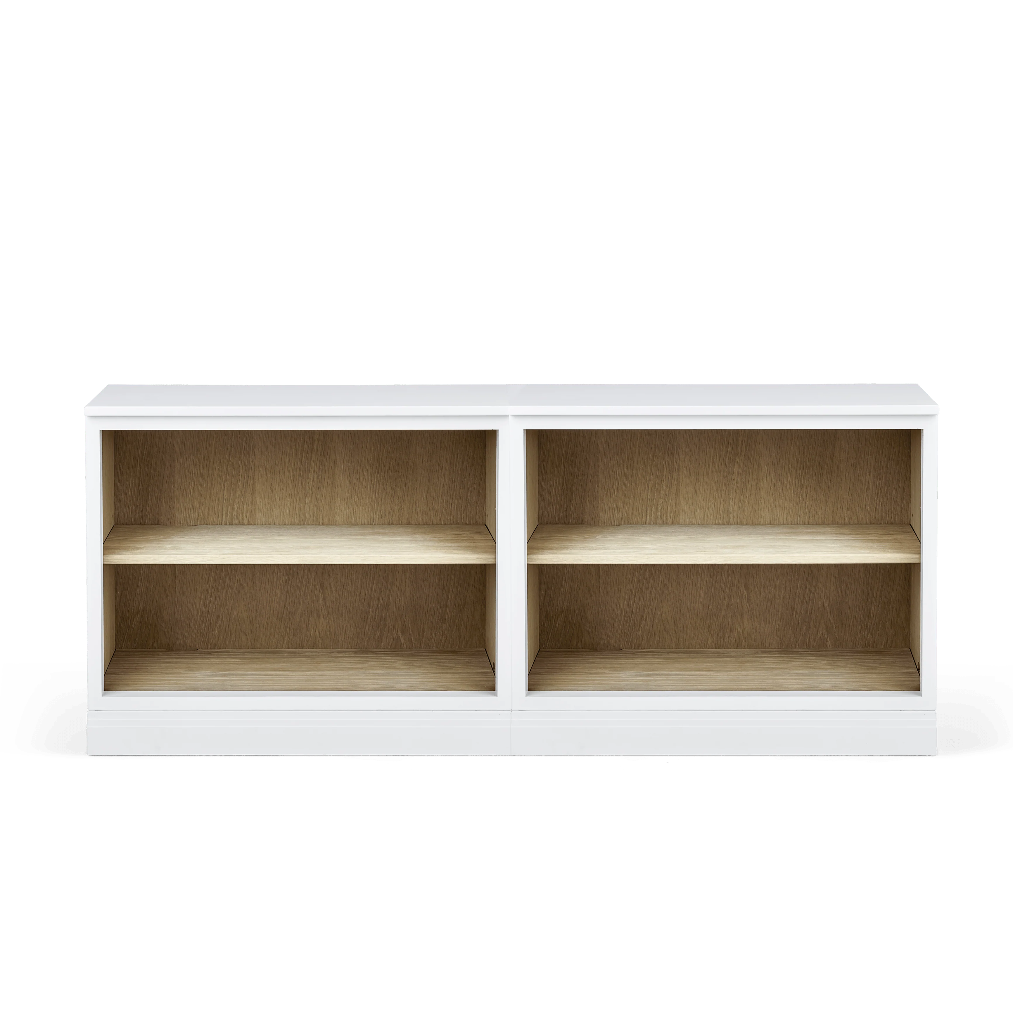 Chawton Double Open Sideboard/ Bookshelf, Painted
