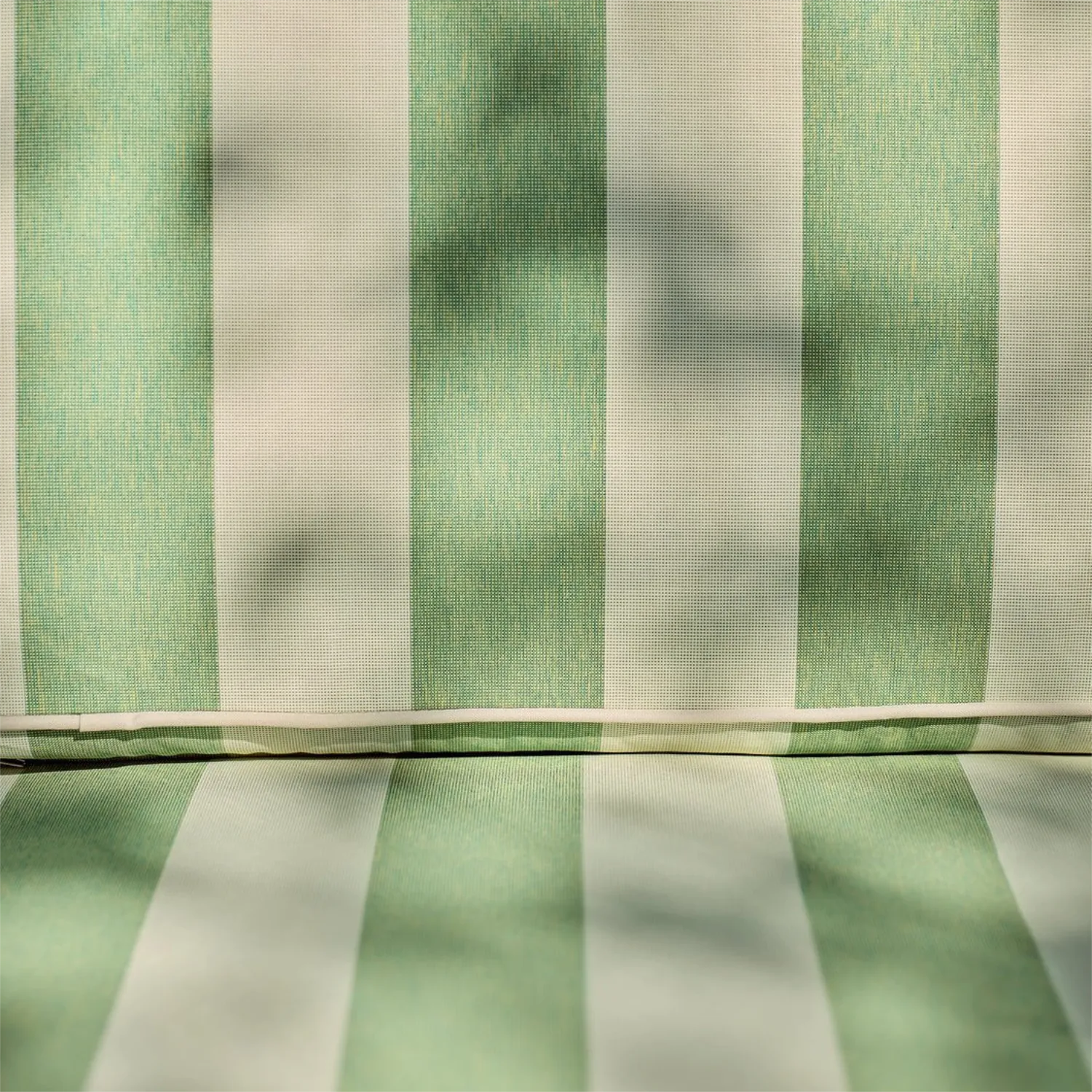 Cheltenham 2 Seater Metal Garden Sofa, Green Stripe - Image 4