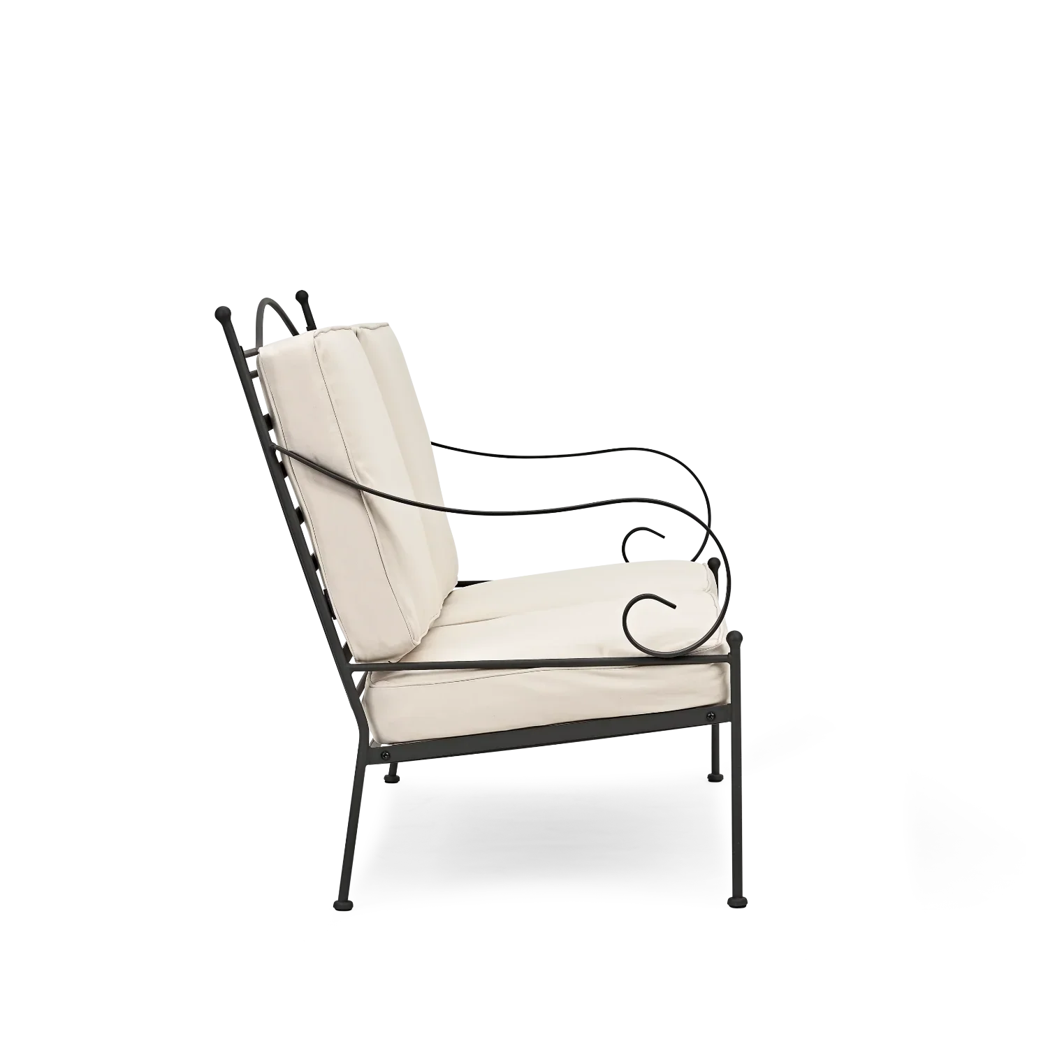 Cheltenham 2 Seater Metal Garden Sofa, Natural - Image 6