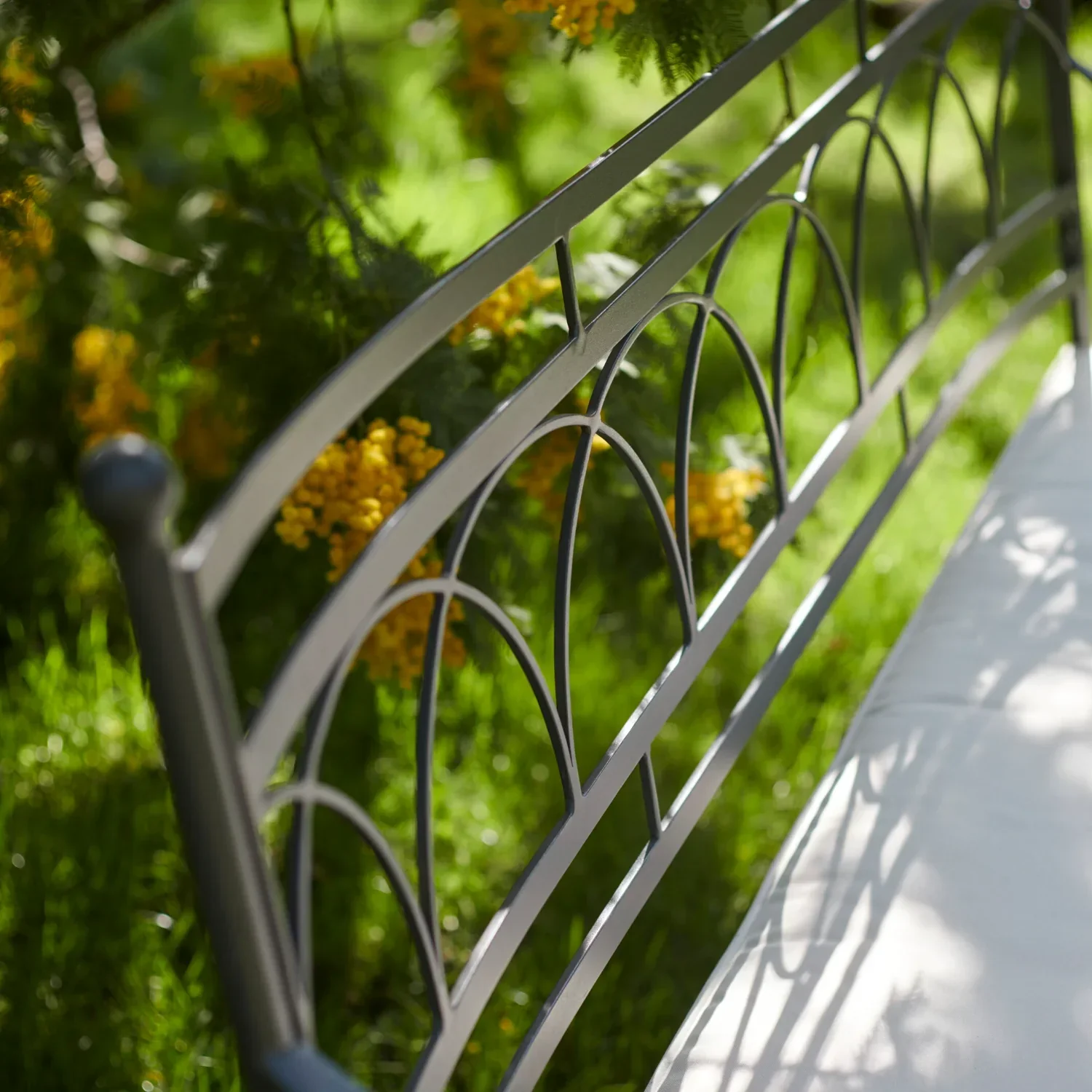 Cheltenham 2 Seater Metal Garden Bench - Image 3