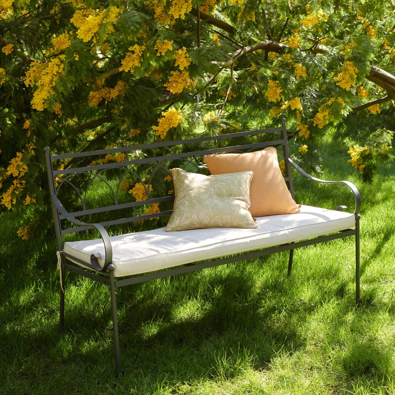 Cheltenham 2 Seater Metal Garden Bench - Image 5