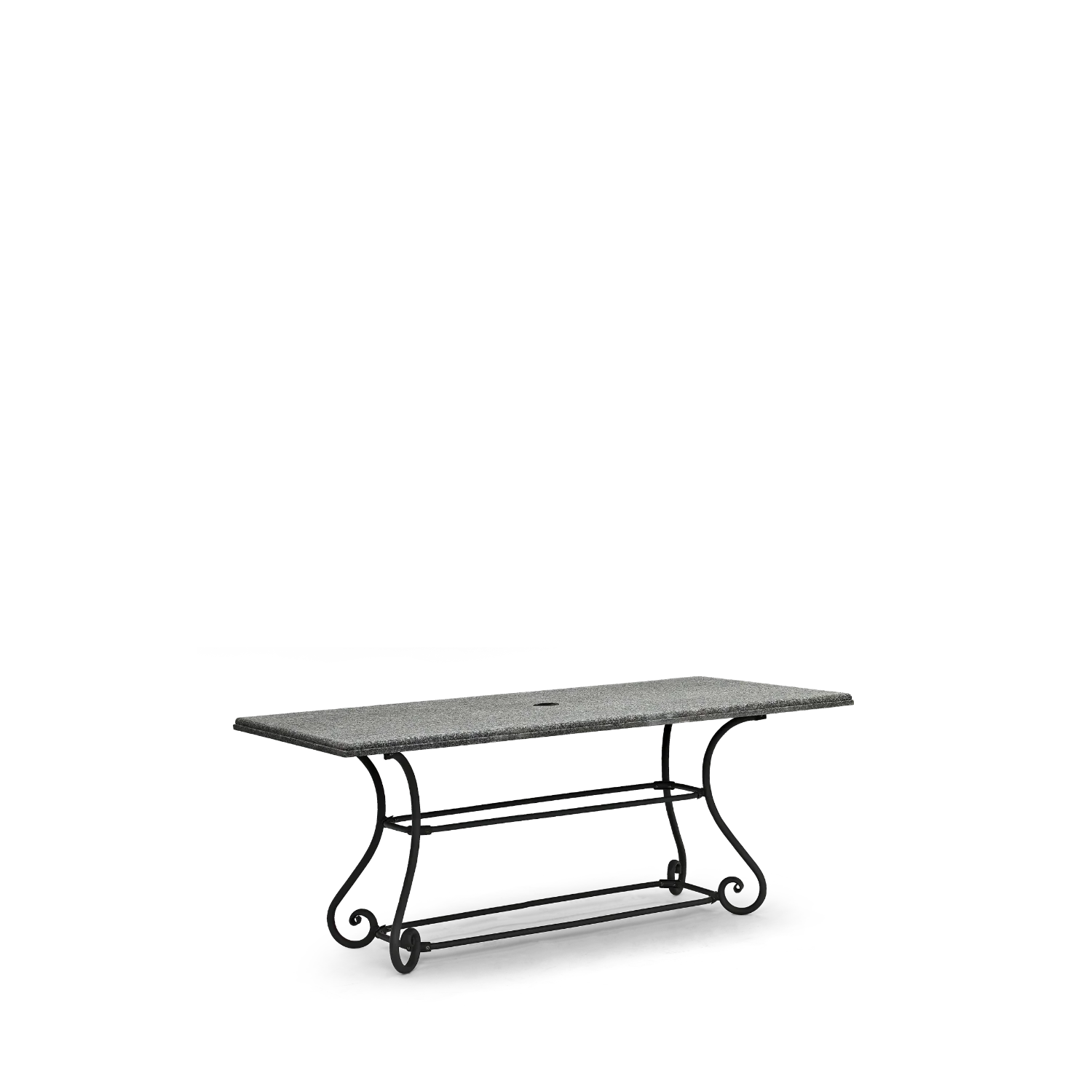 Cheltenham 6 Seater Metal Garden Dining Set with Granite Top, Natural - Image 6