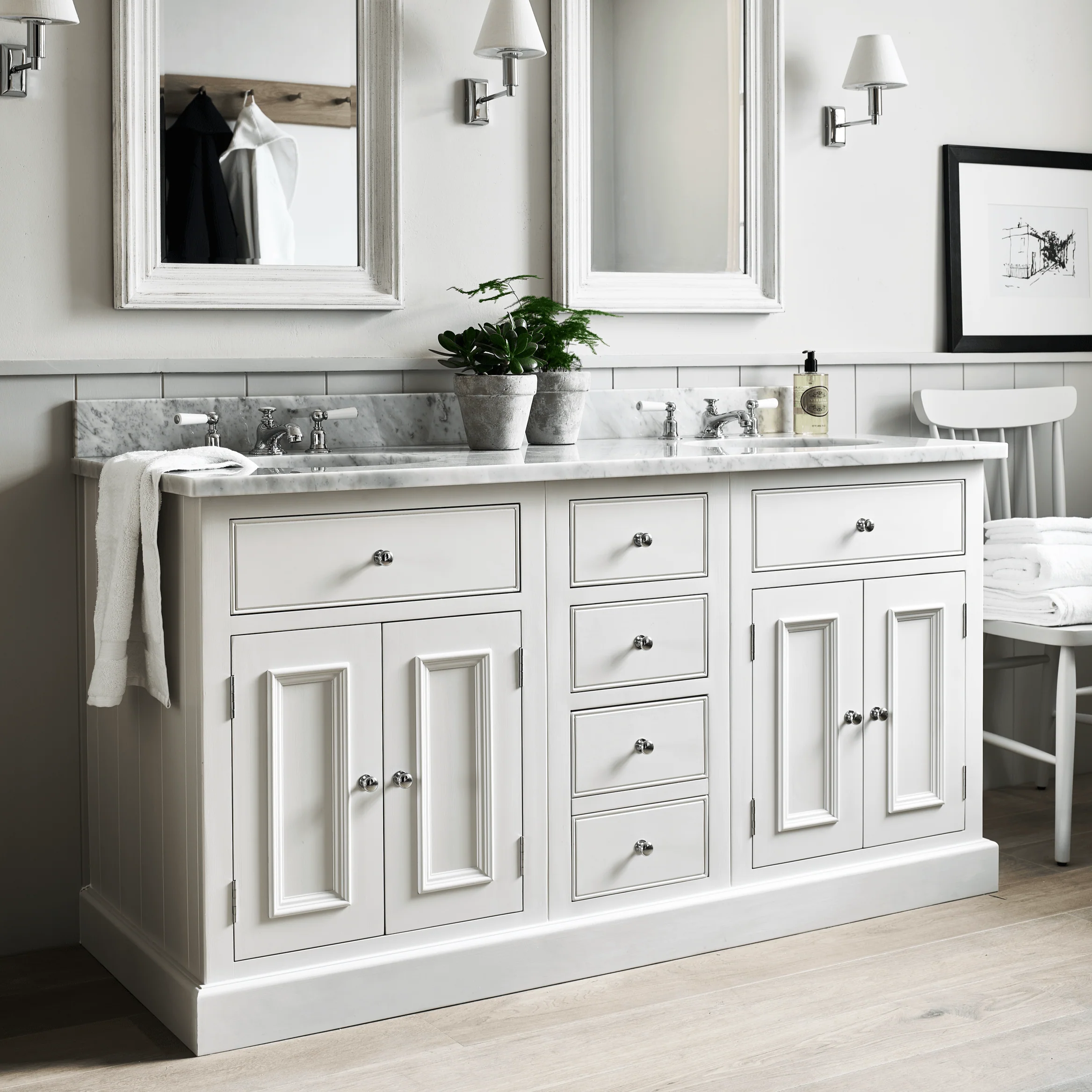 Chichester Bathroom Cabinet with 2 Doors, 60cm - Image 2