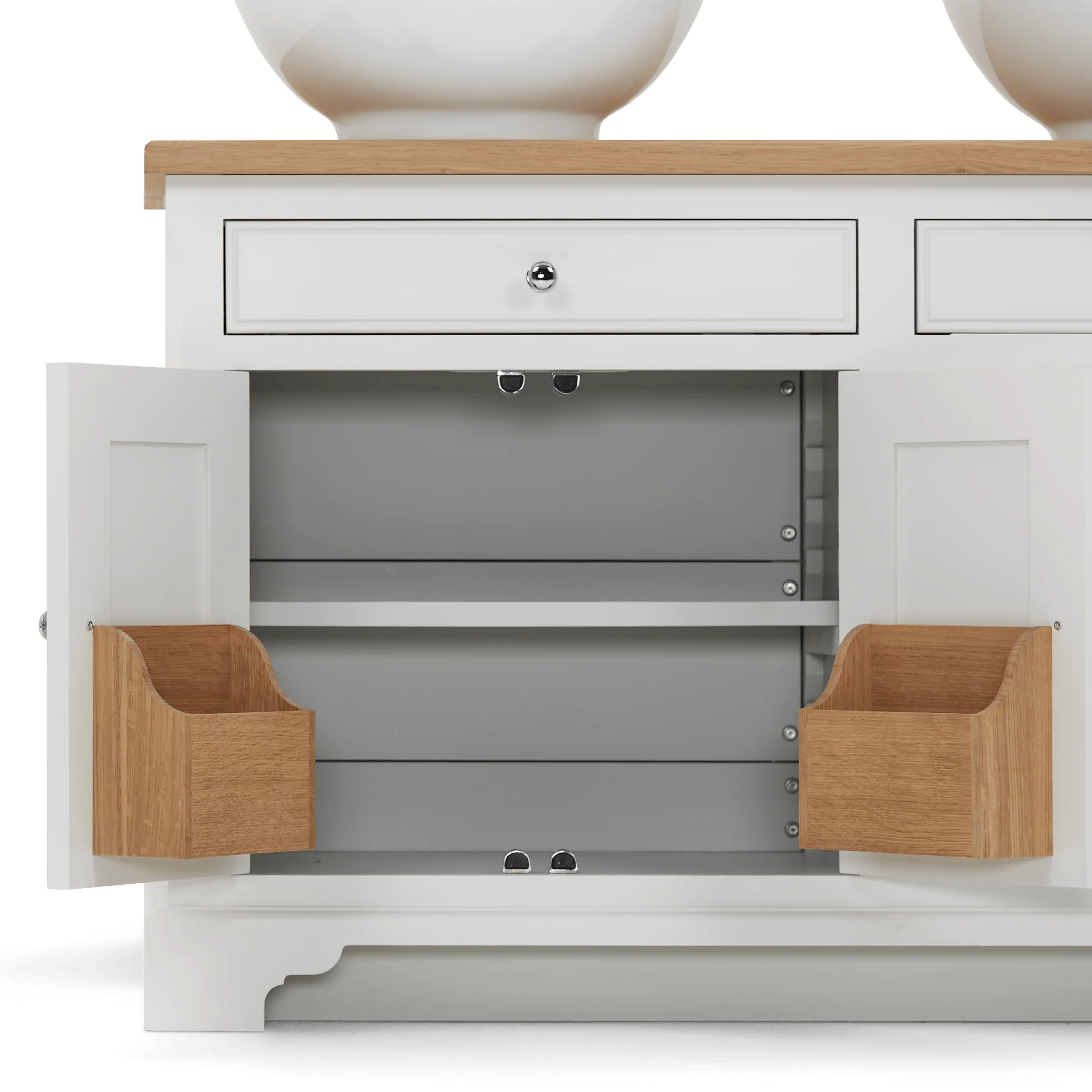 Chichester Double Countertop Vanity Unit, 124cm - Image 2
