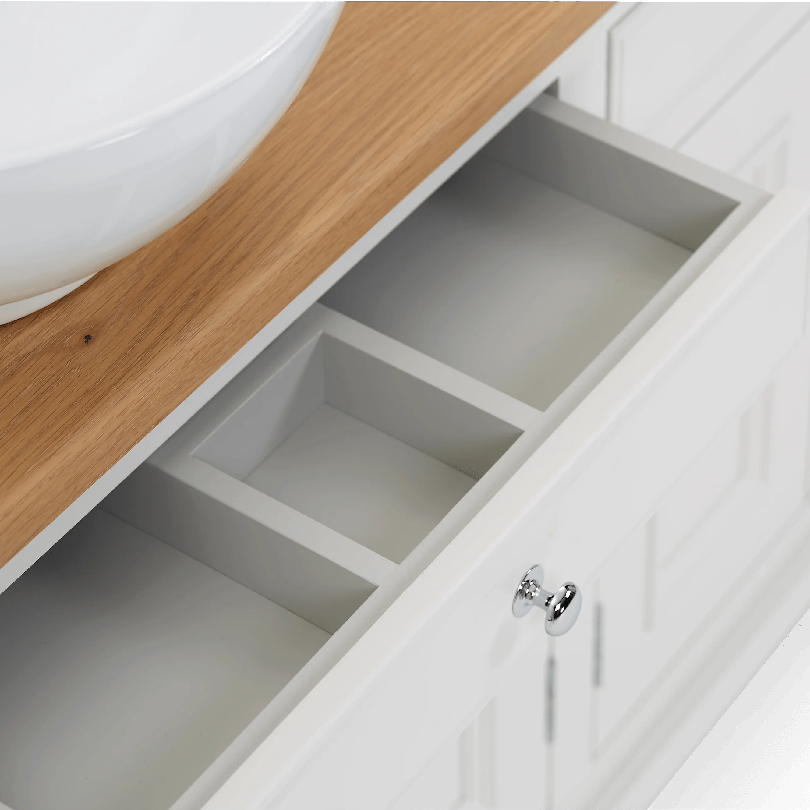 Chichester Double Countertop Vanity Unit, 124cm - Image 4