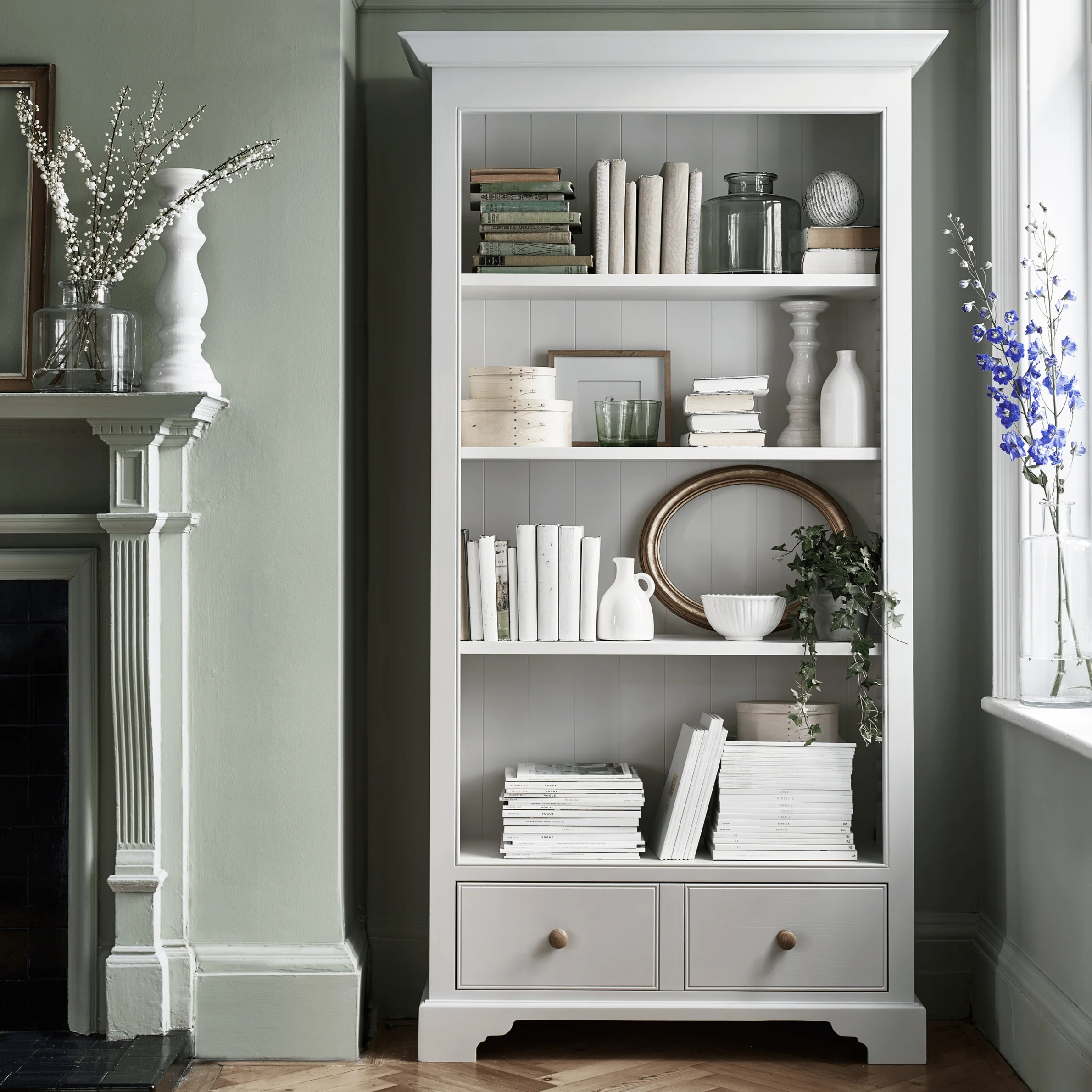 Chichester Tall Bookcase, Painted - Image 4
