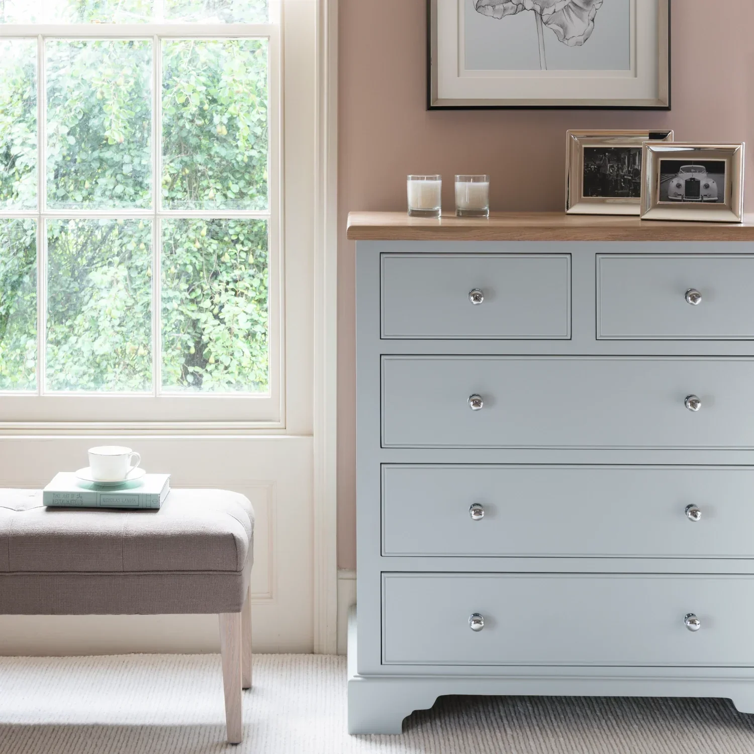 Chichester Tall Chest of Drawers, Painted