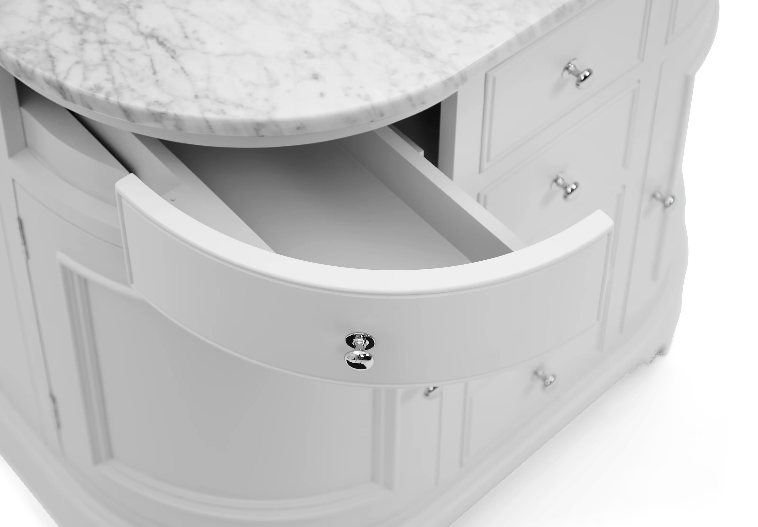 Chichester Curved Vanity Unit, 96cm - Image 3