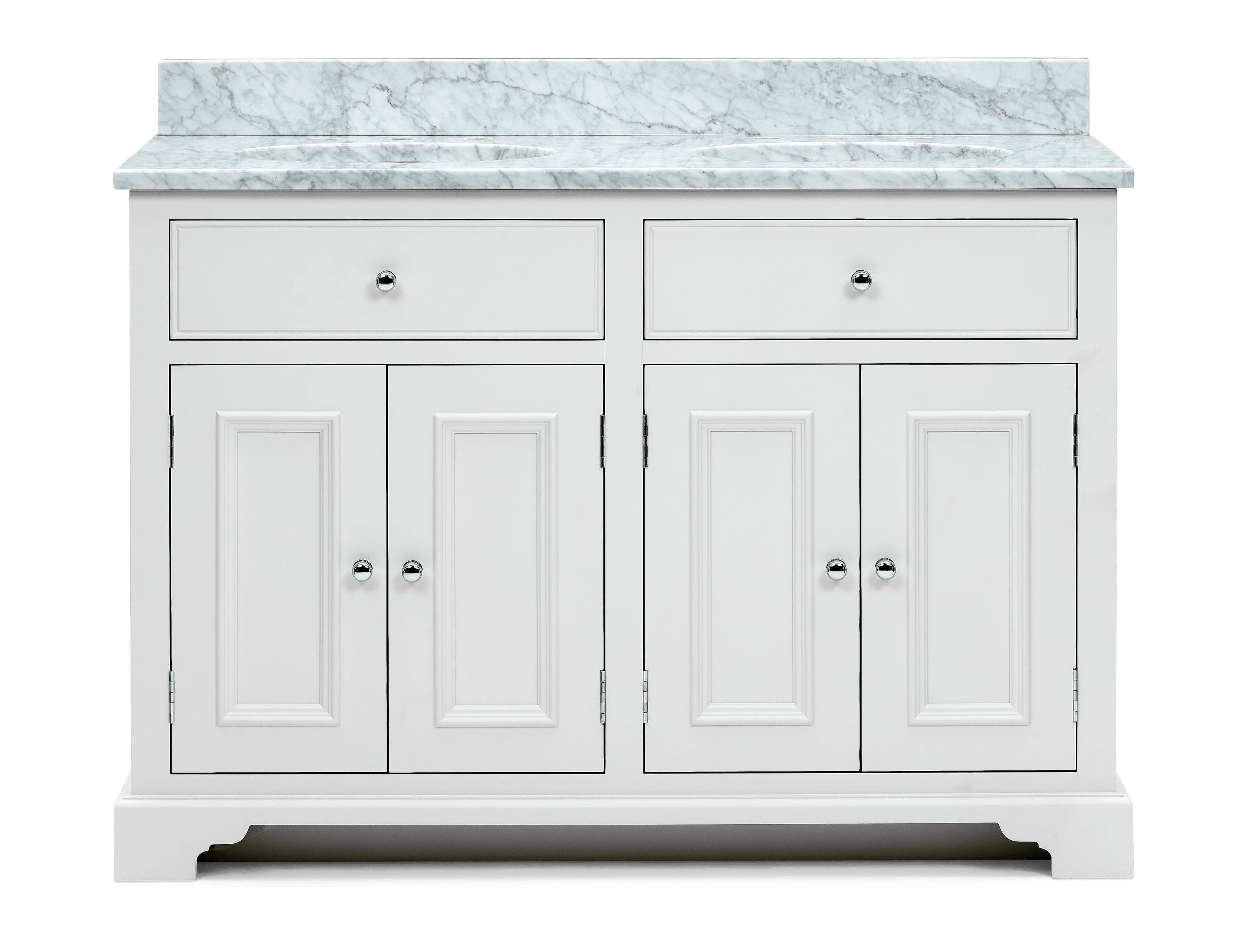 Chichester Double  Vanity Unit with Doors, 124cm - Image 7