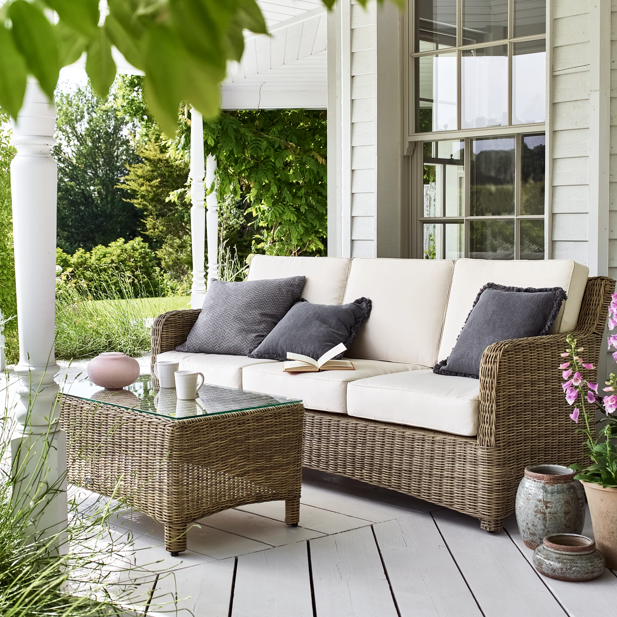 Compton Wicker Garden Coffee Table - Image 3