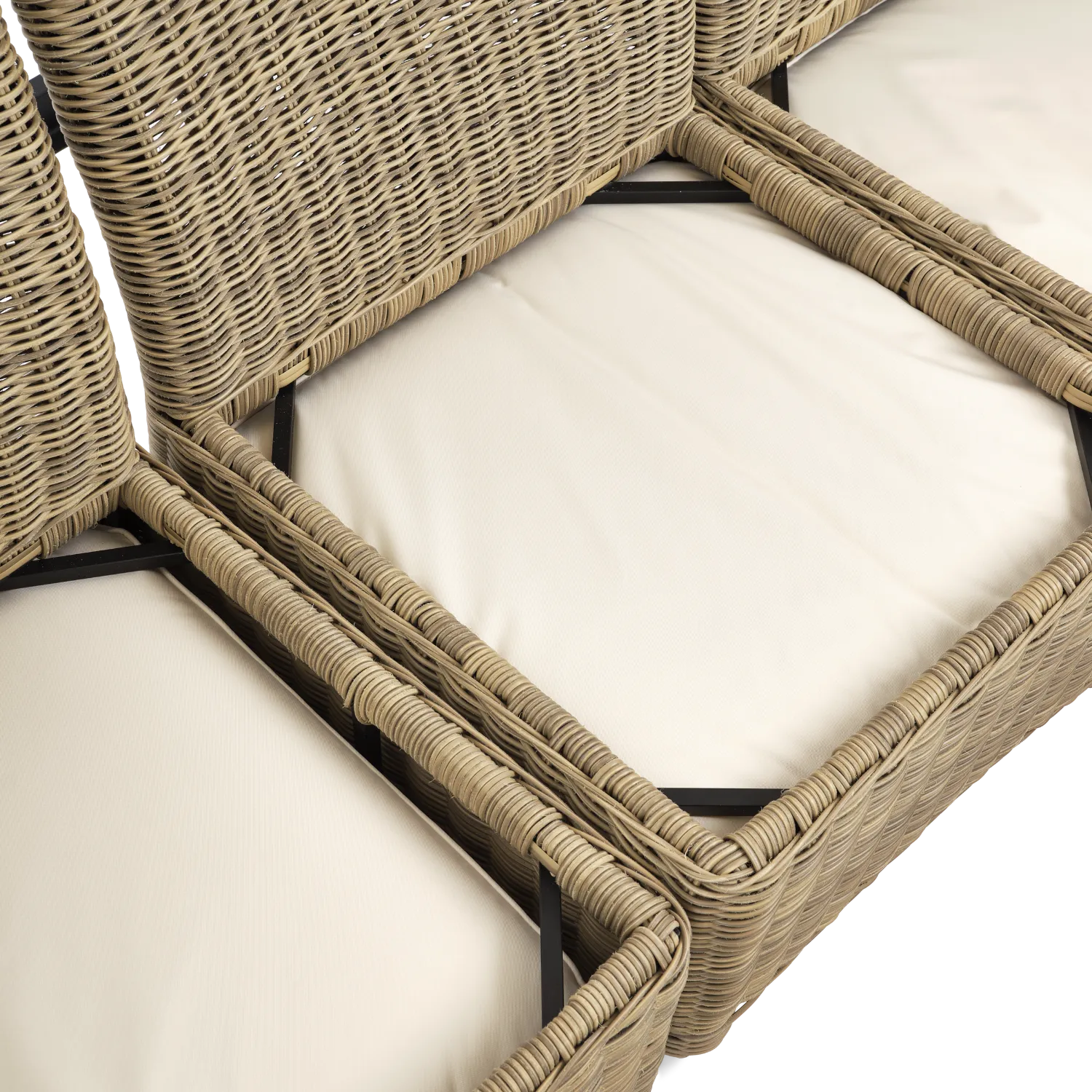 Compton Modular Wicker Garden Sofa - Image 3
